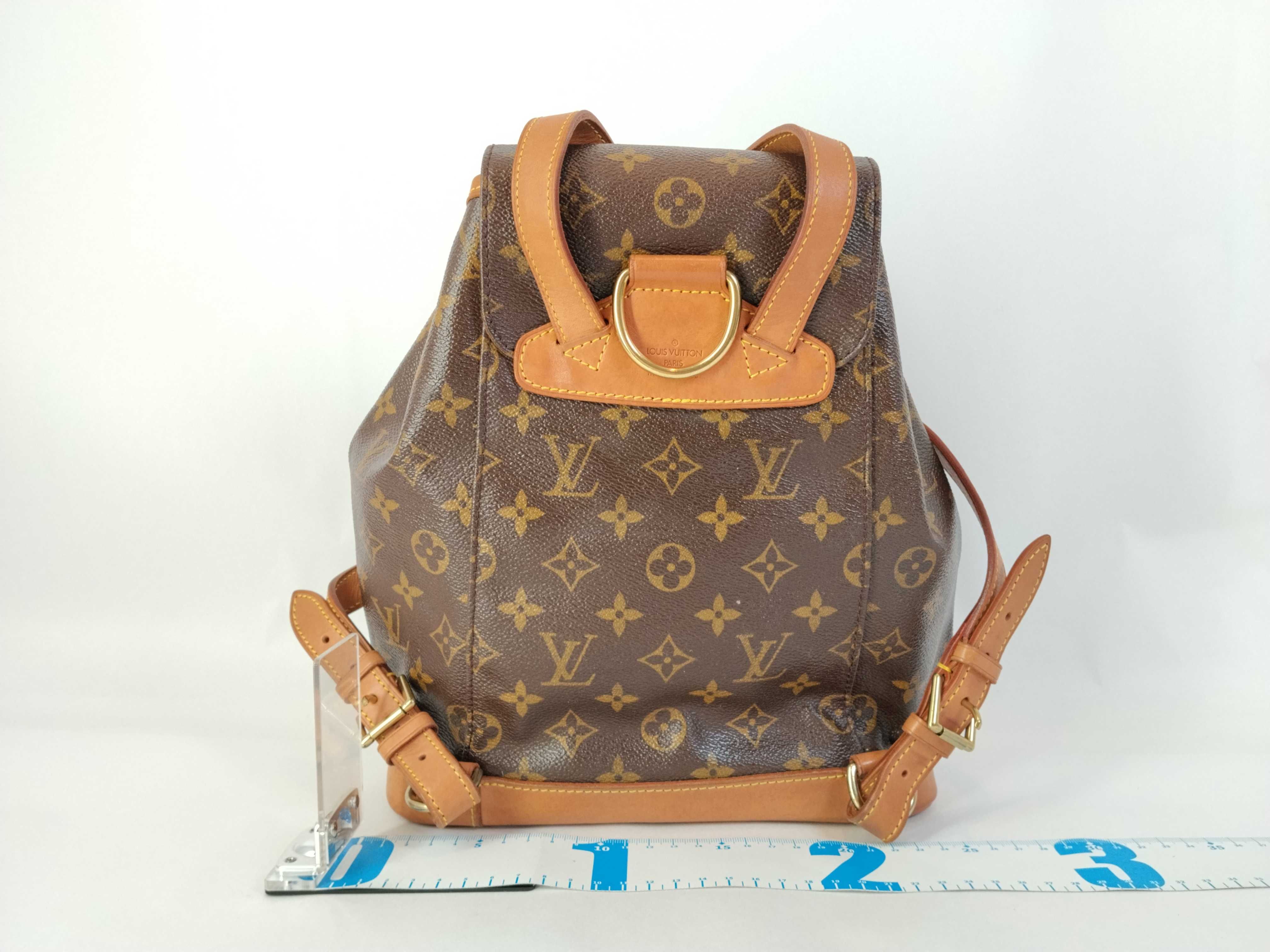 Monogram Louis Vuitton Monogram Montsouris MM M51136 Backpack with Pouch — view 2