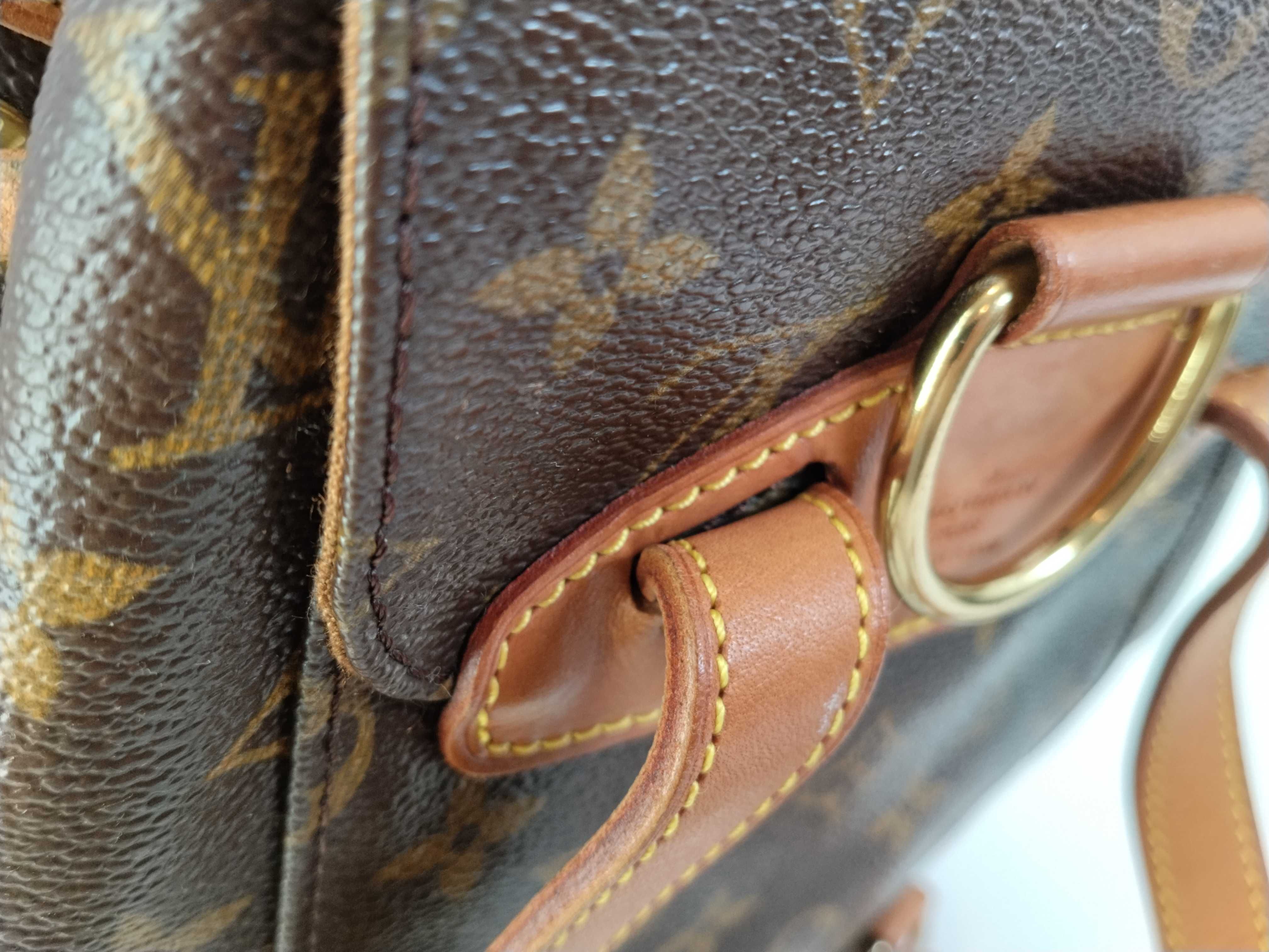 Monogram Louis Vuitton Monogram Montsouris MM M51136 Backpack with Pouch — view 4