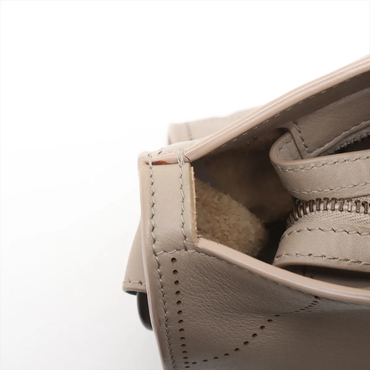 Blackout Leather 2WAY Handbag Greige 443516 — view 14