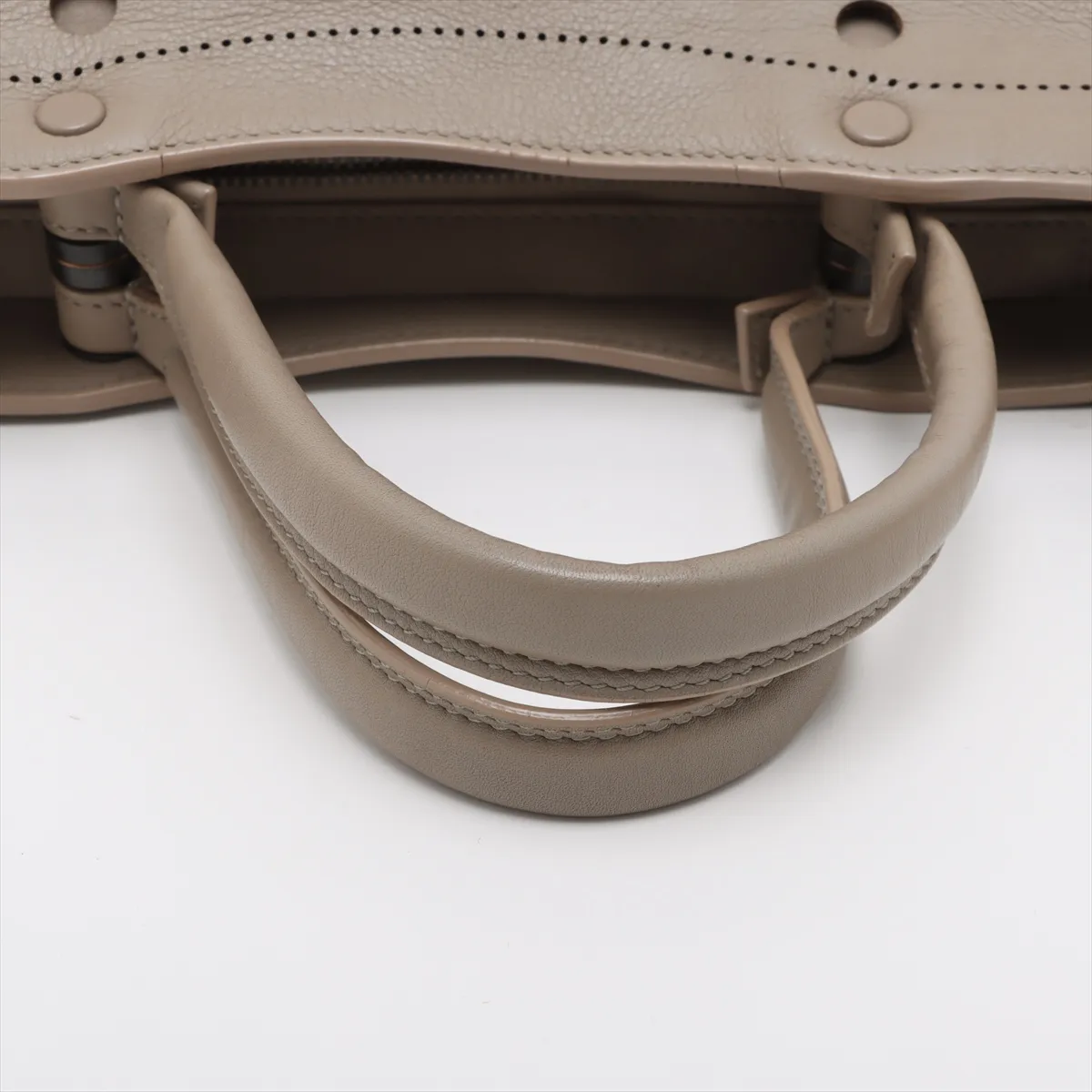 Blackout Leather 2WAY Handbag Greige 443516 — view 5
