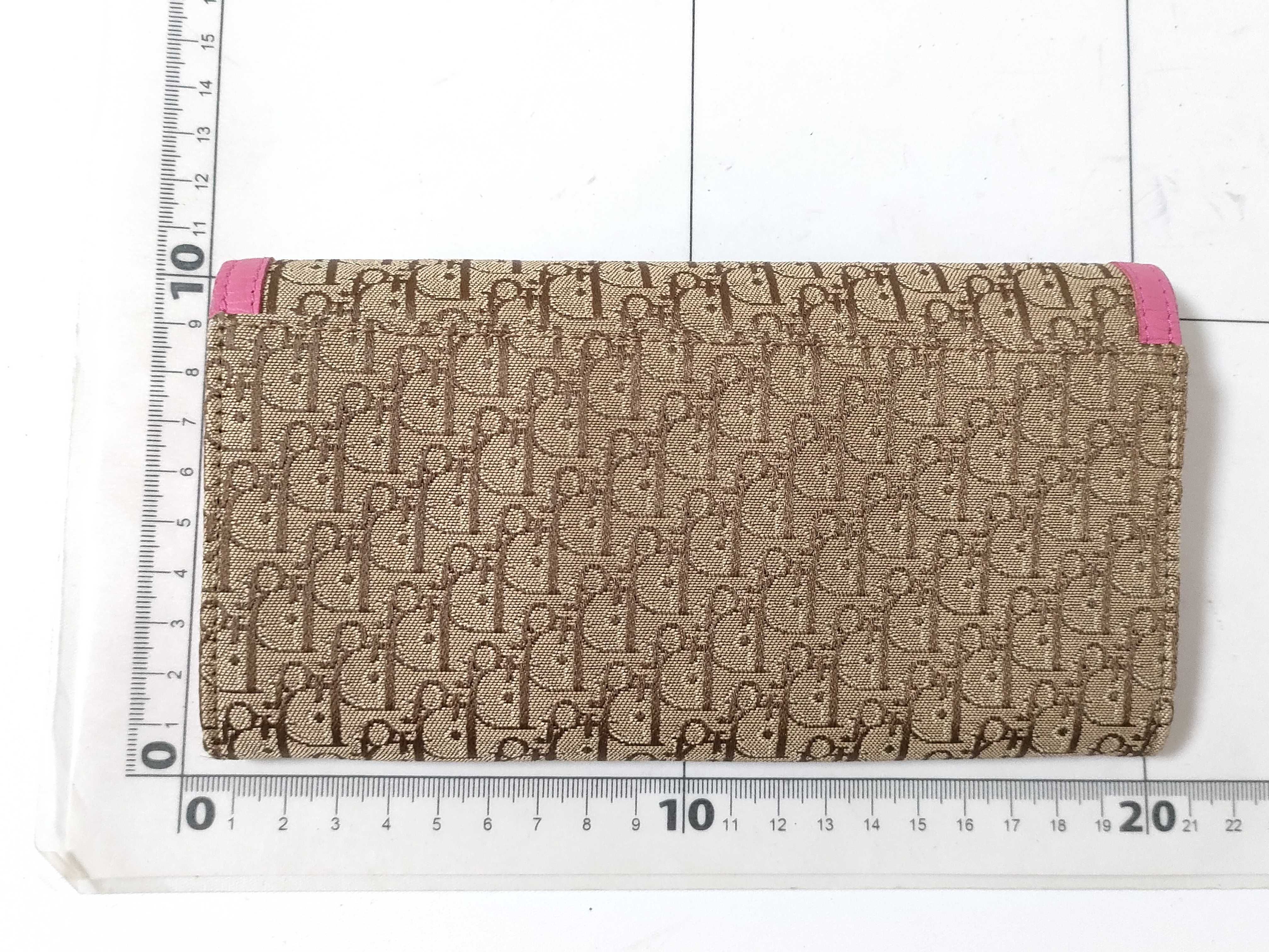 Trotter Christian Dior Trotter Wallet Pink Beige Wallet — view 2