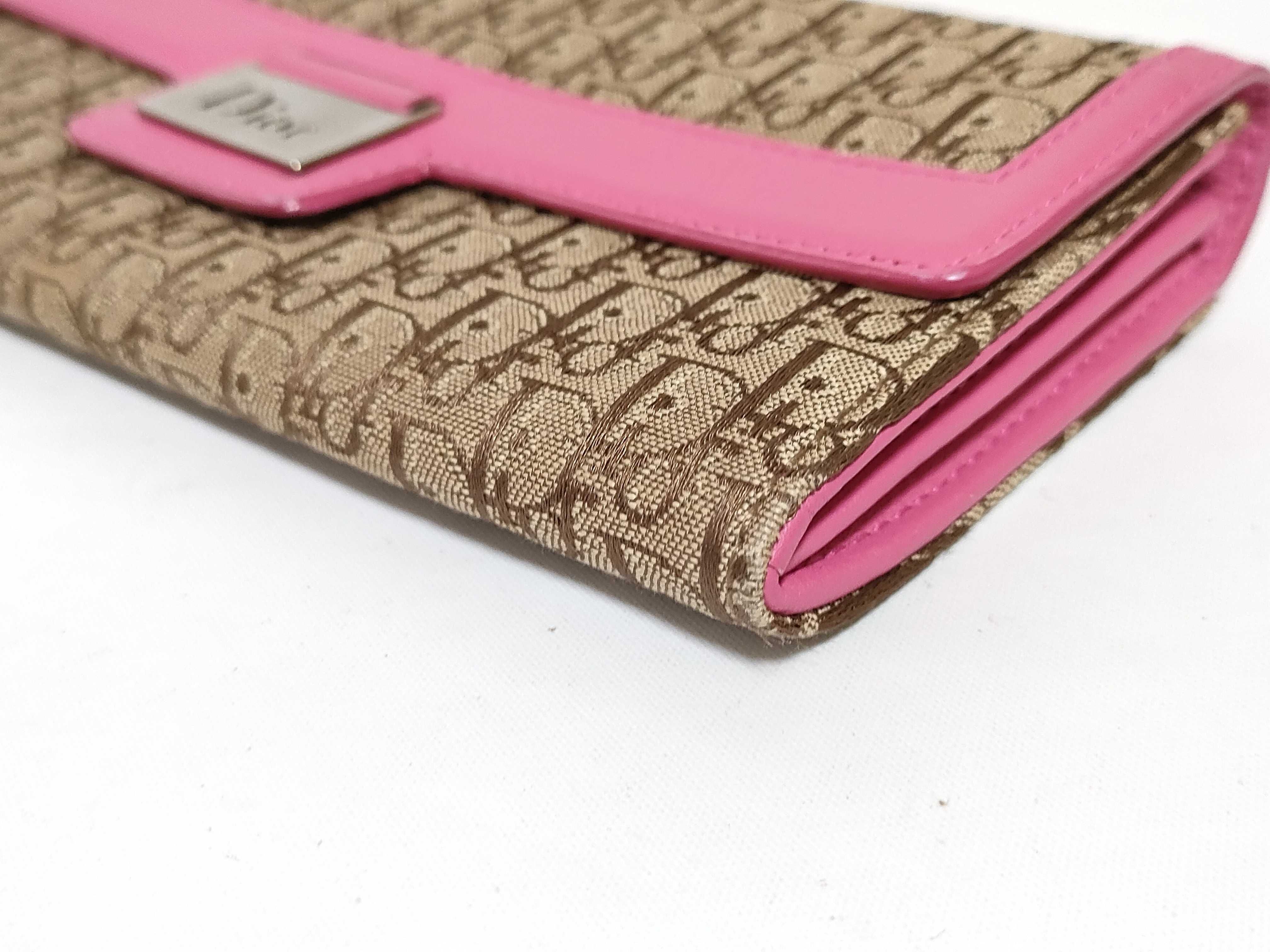 Trotter Christian Dior Trotter Wallet Pink Beige Wallet — view 4