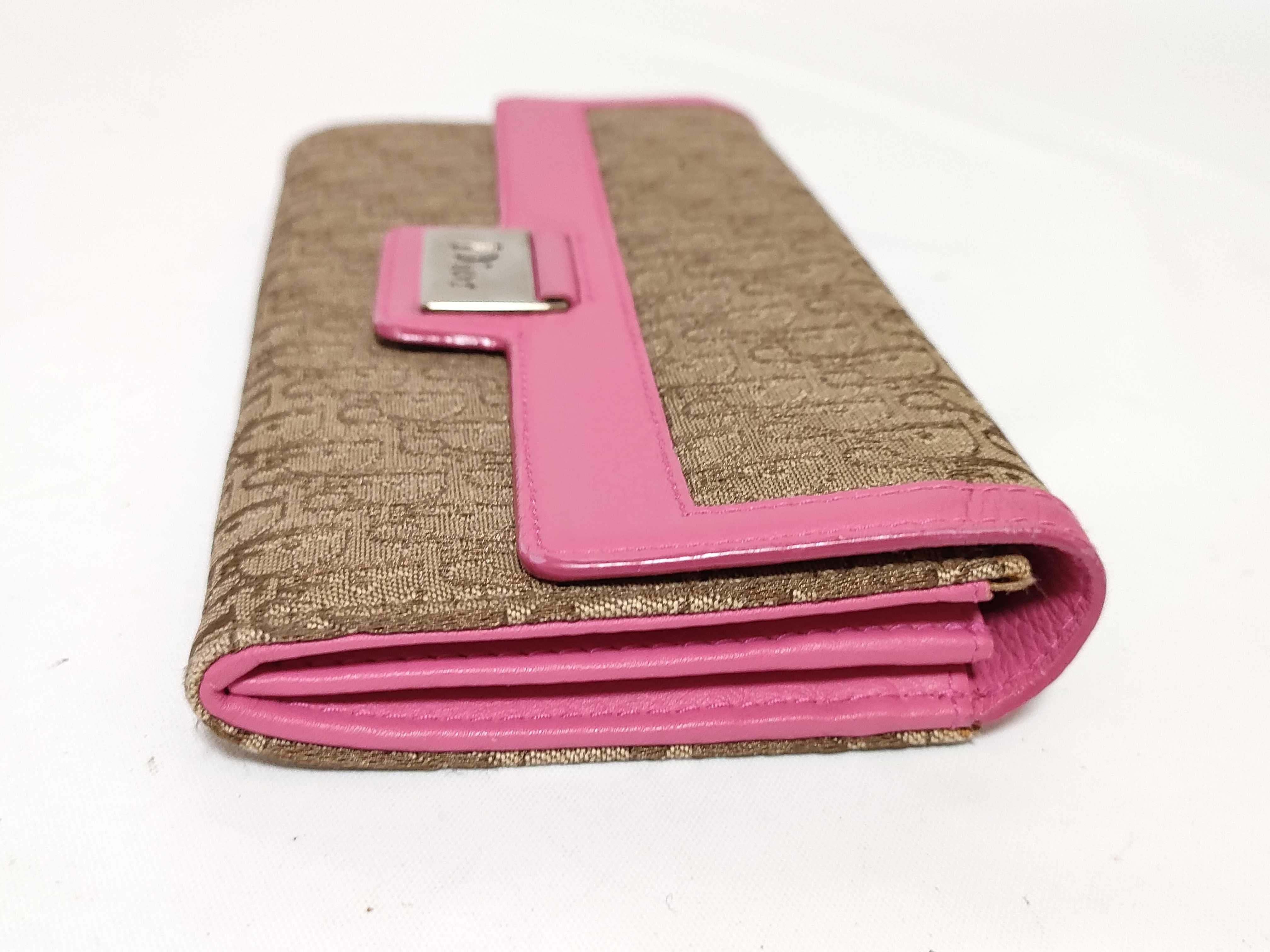 Trotter Christian Dior Trotter Wallet Pink Beige Wallet — view 5