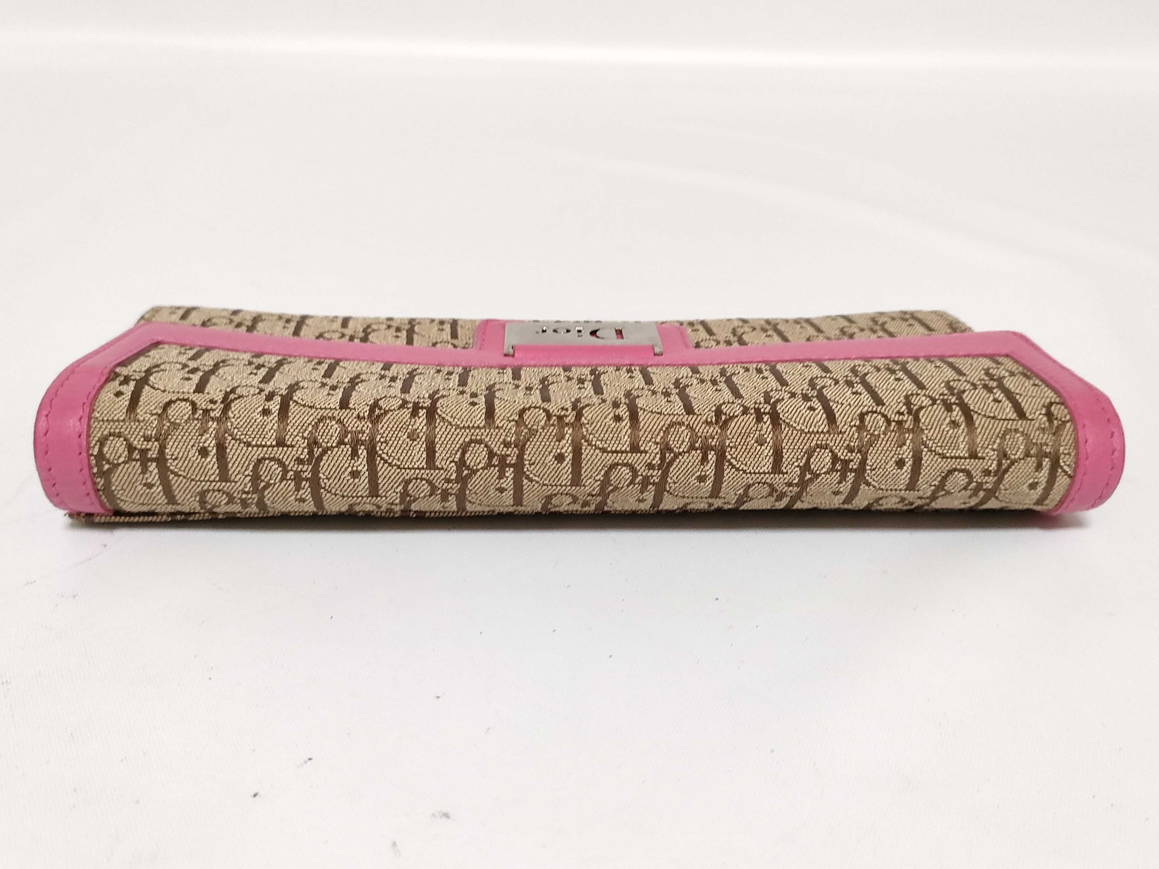 Trotter Christian Dior Trotter Wallet Pink Beige Wallet — view 6