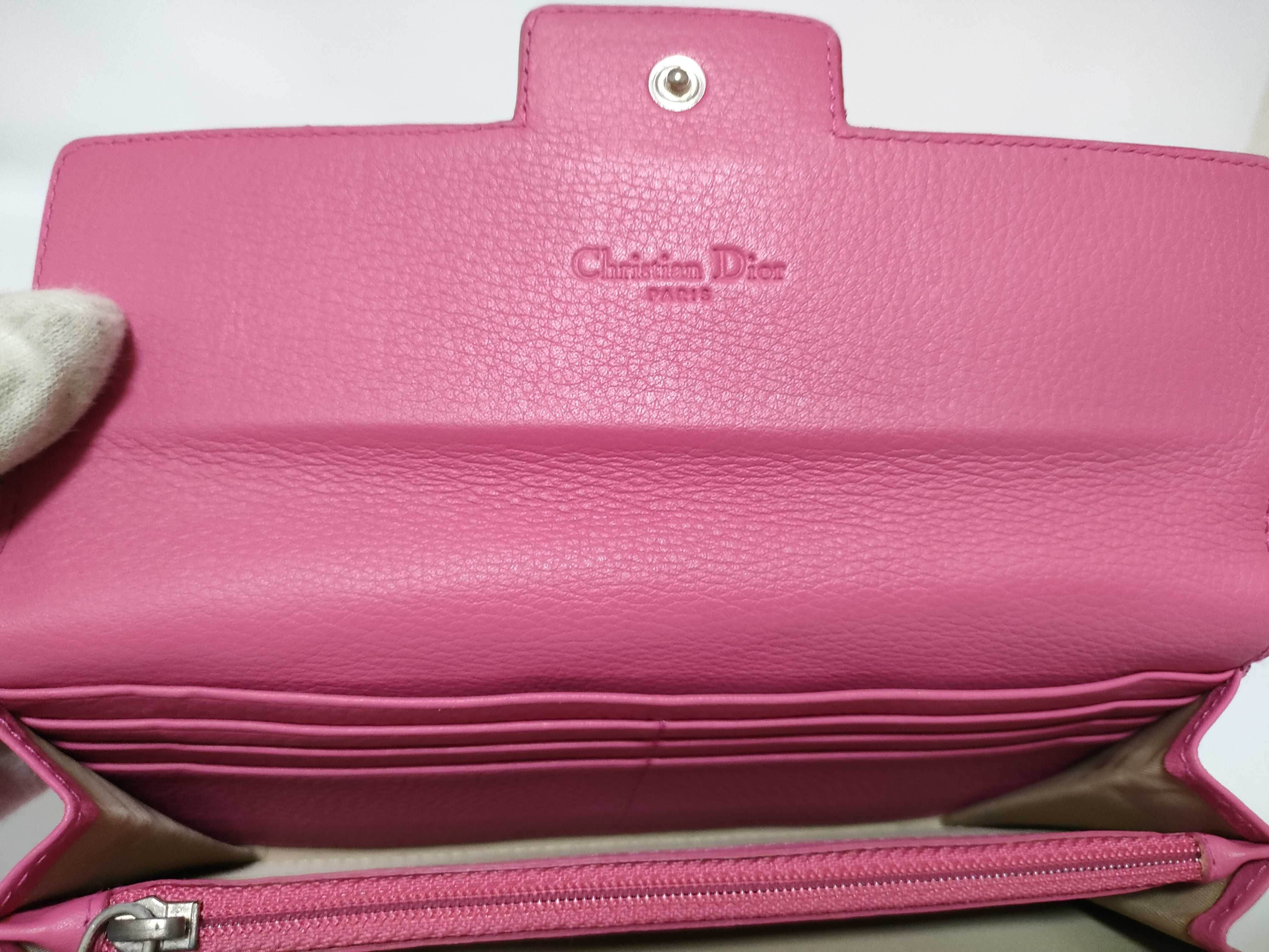 Trotter Christian Dior Trotter Wallet Pink Beige Wallet — view 10