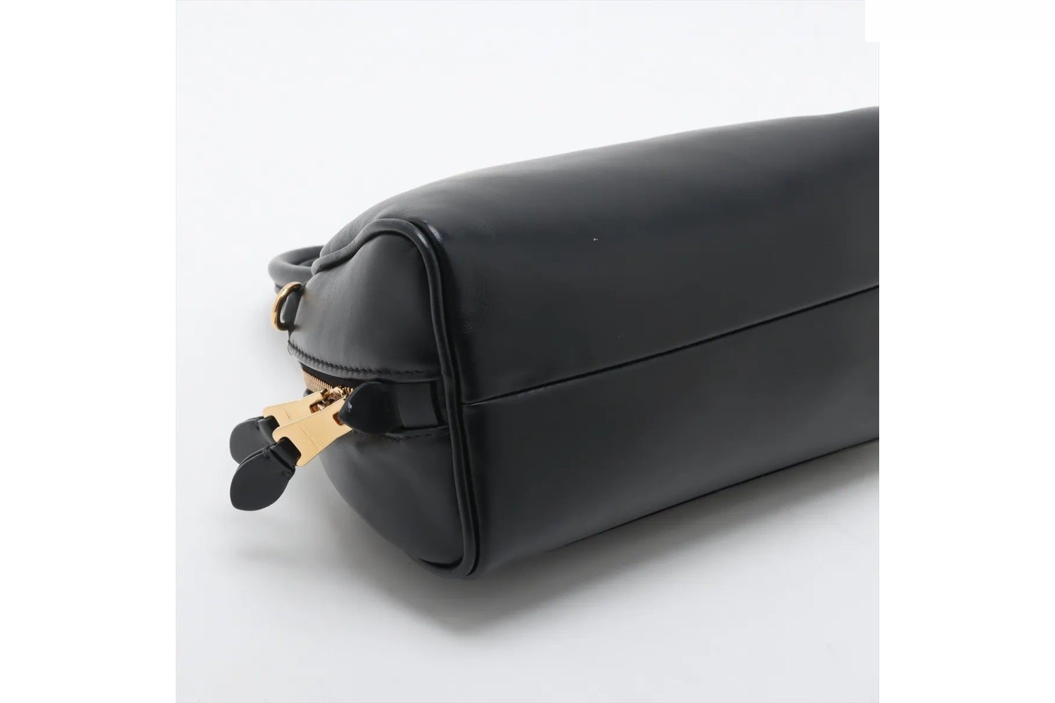 Leather handbag, tote, top handle — view 4