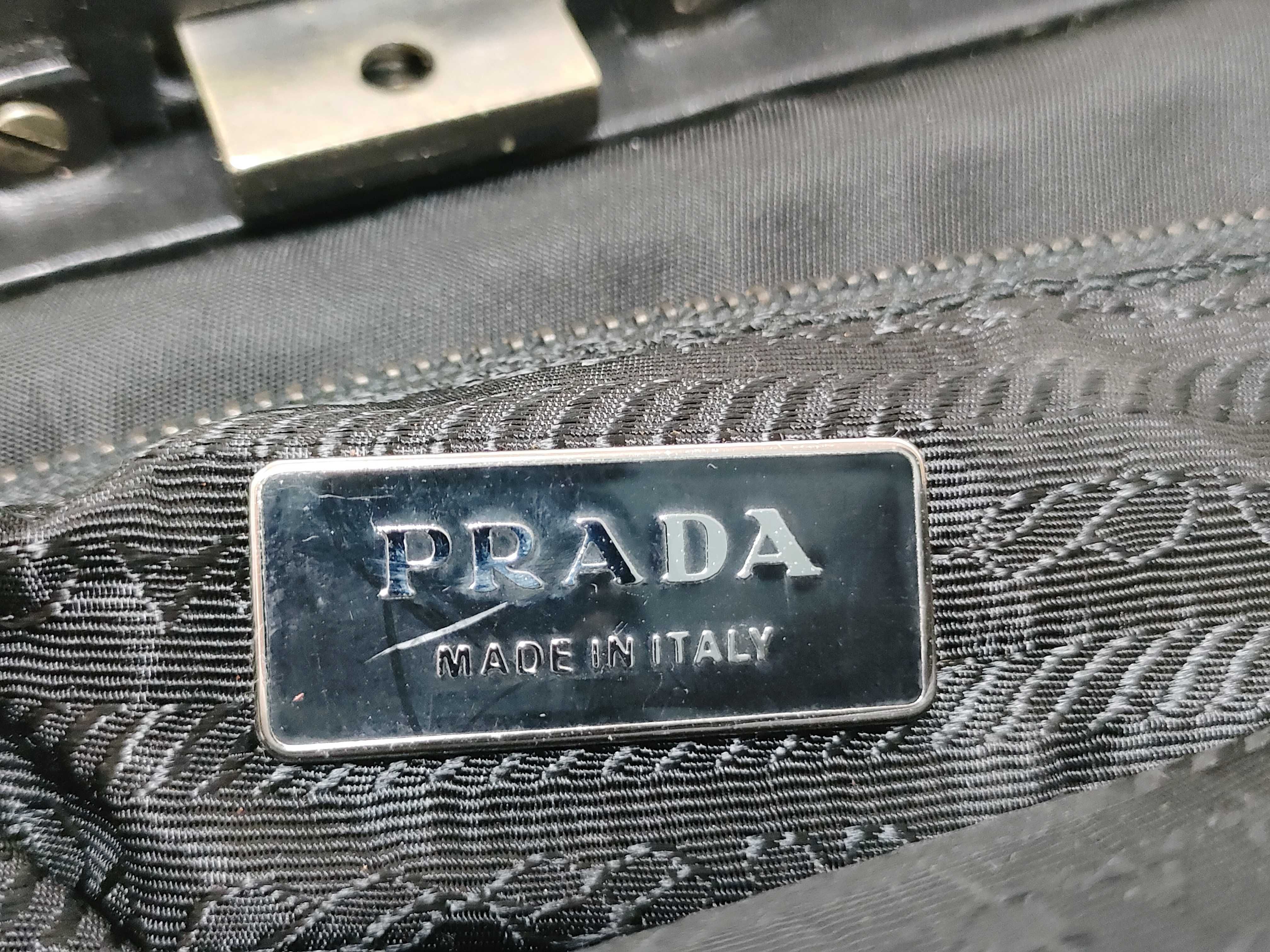 Nylon Prada Clasp Handbag Nylon Black Handbag — view 12