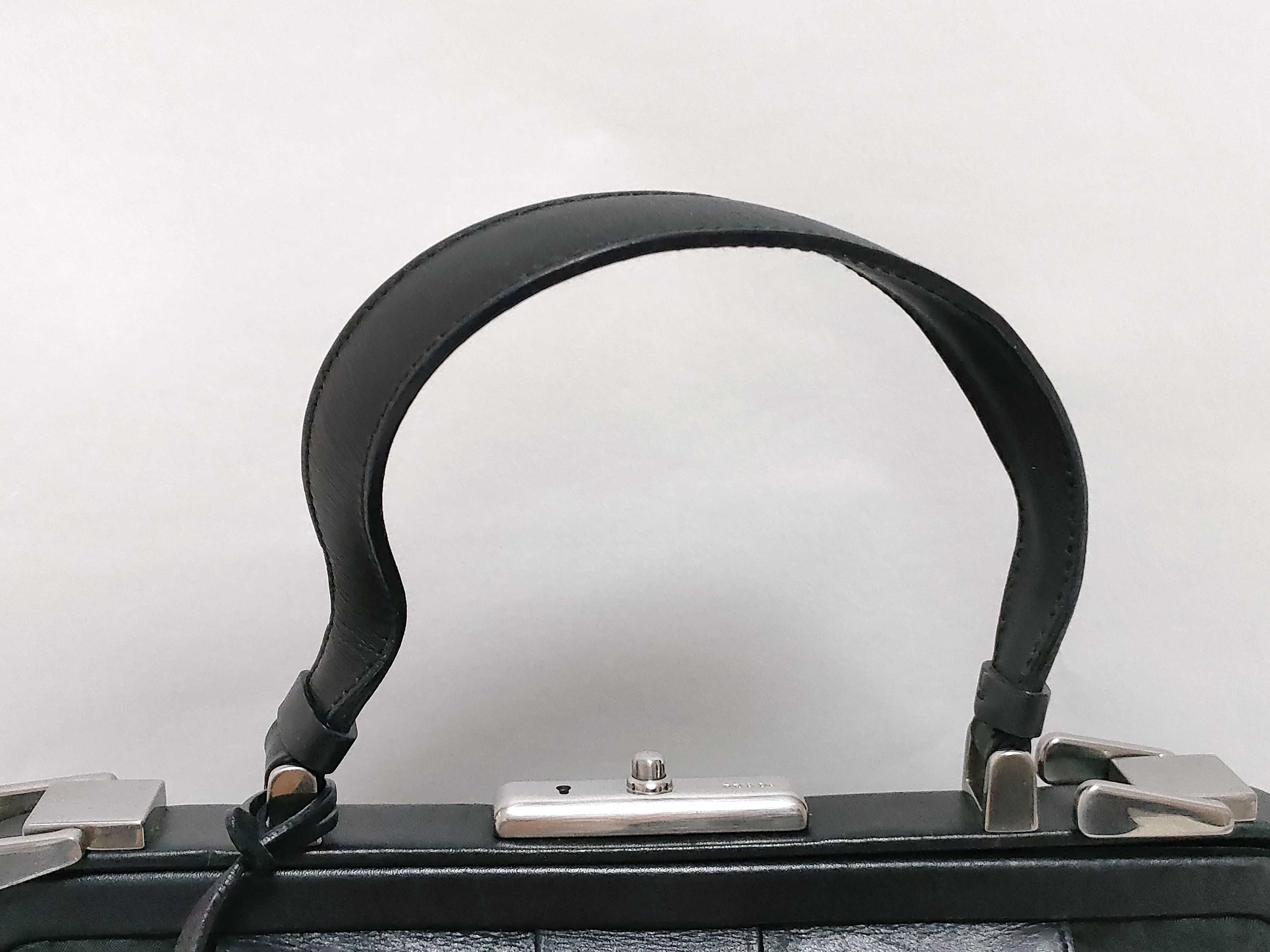 Nylon Prada Clasp Handbag Nylon Black Handbag — view 3