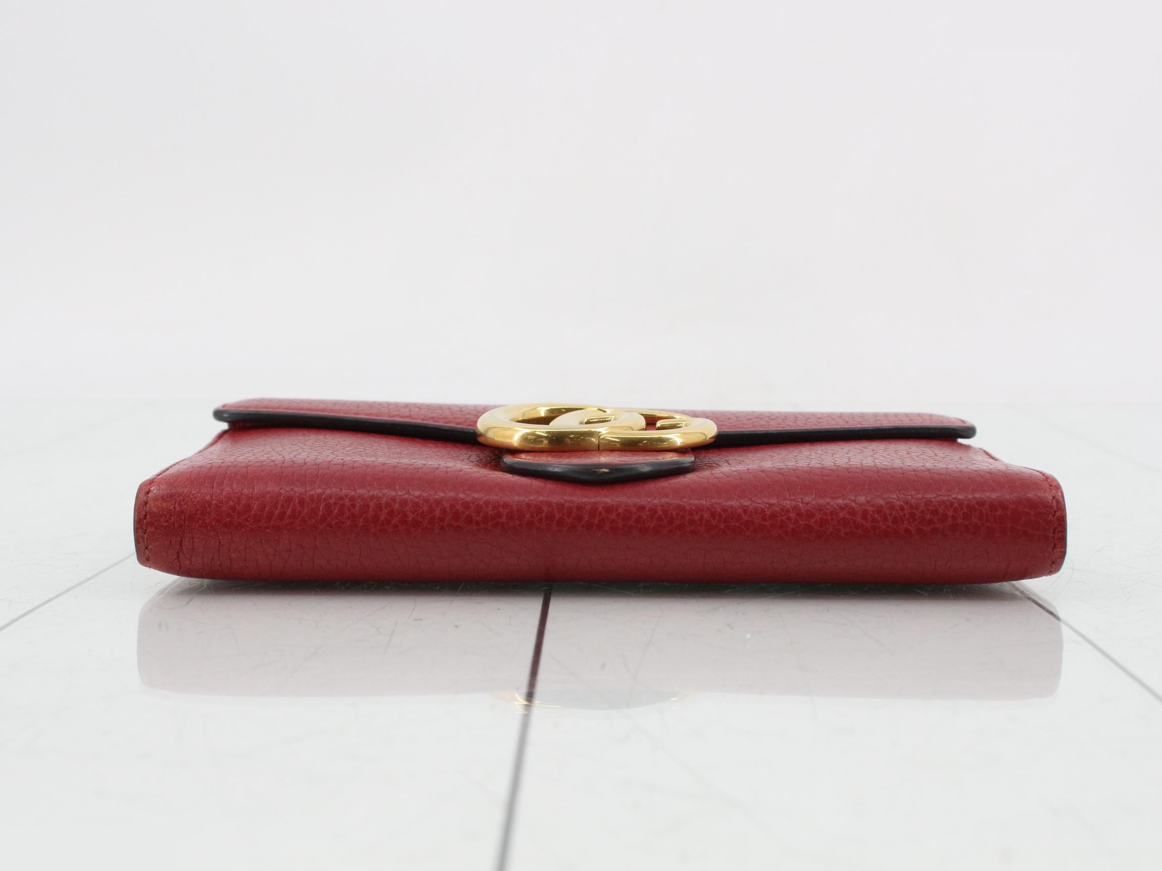 400586 GG Marmont Continental Wallet Leather — view 3