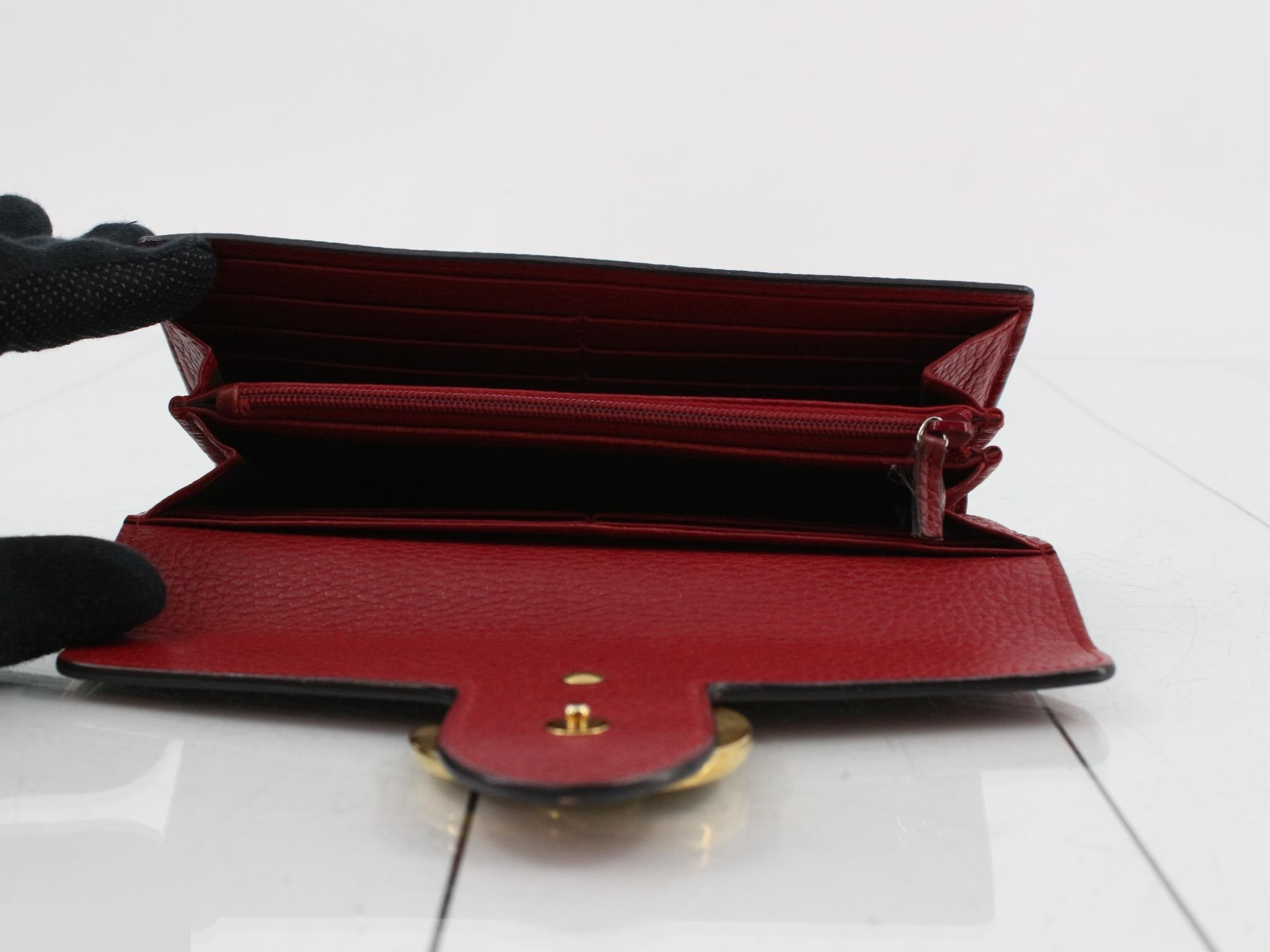 400586 GG Marmont Continental Wallet Leather — view 4
