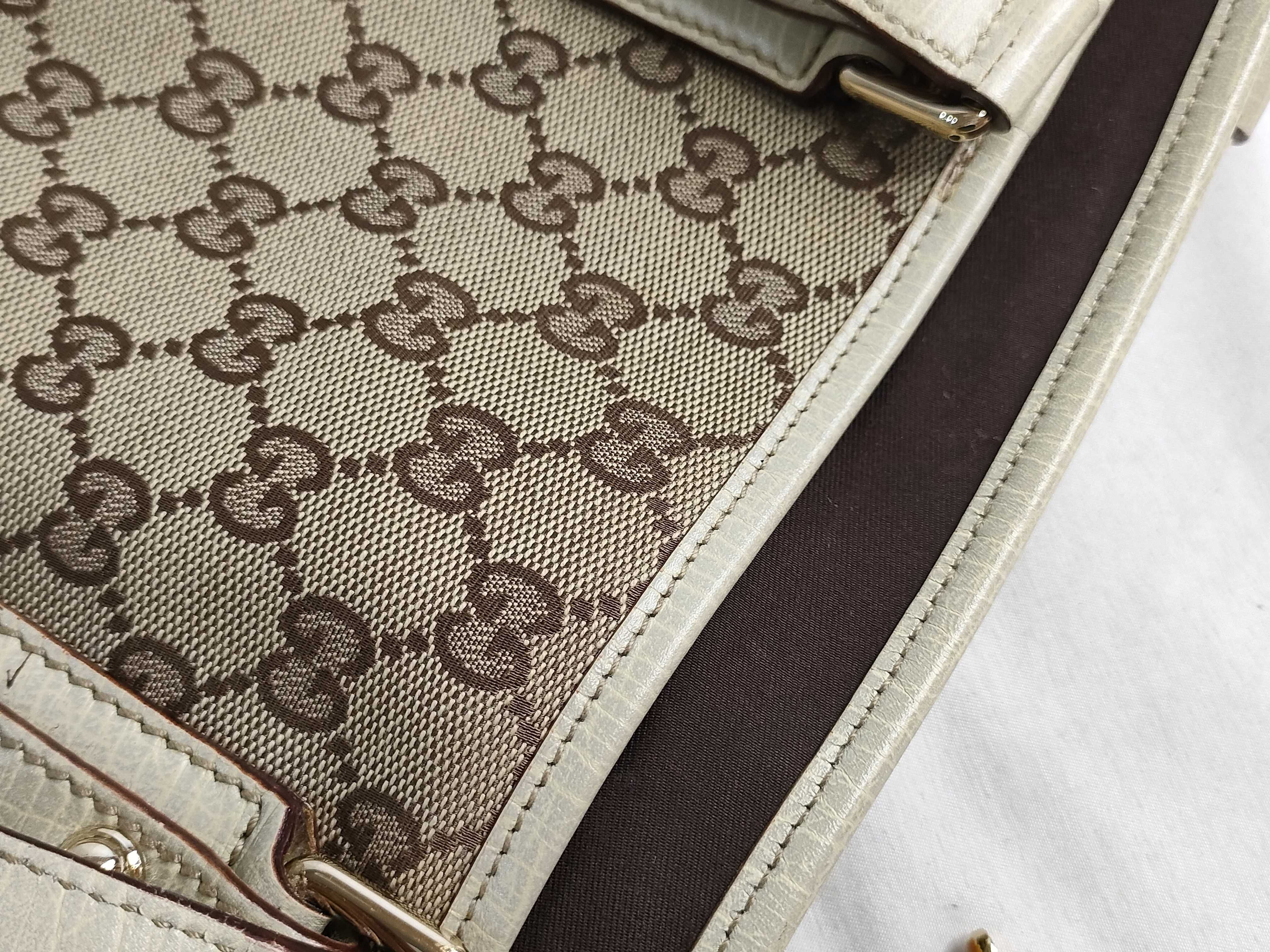 GG Canvas Sherry Tote Handbag with Charm — view 13