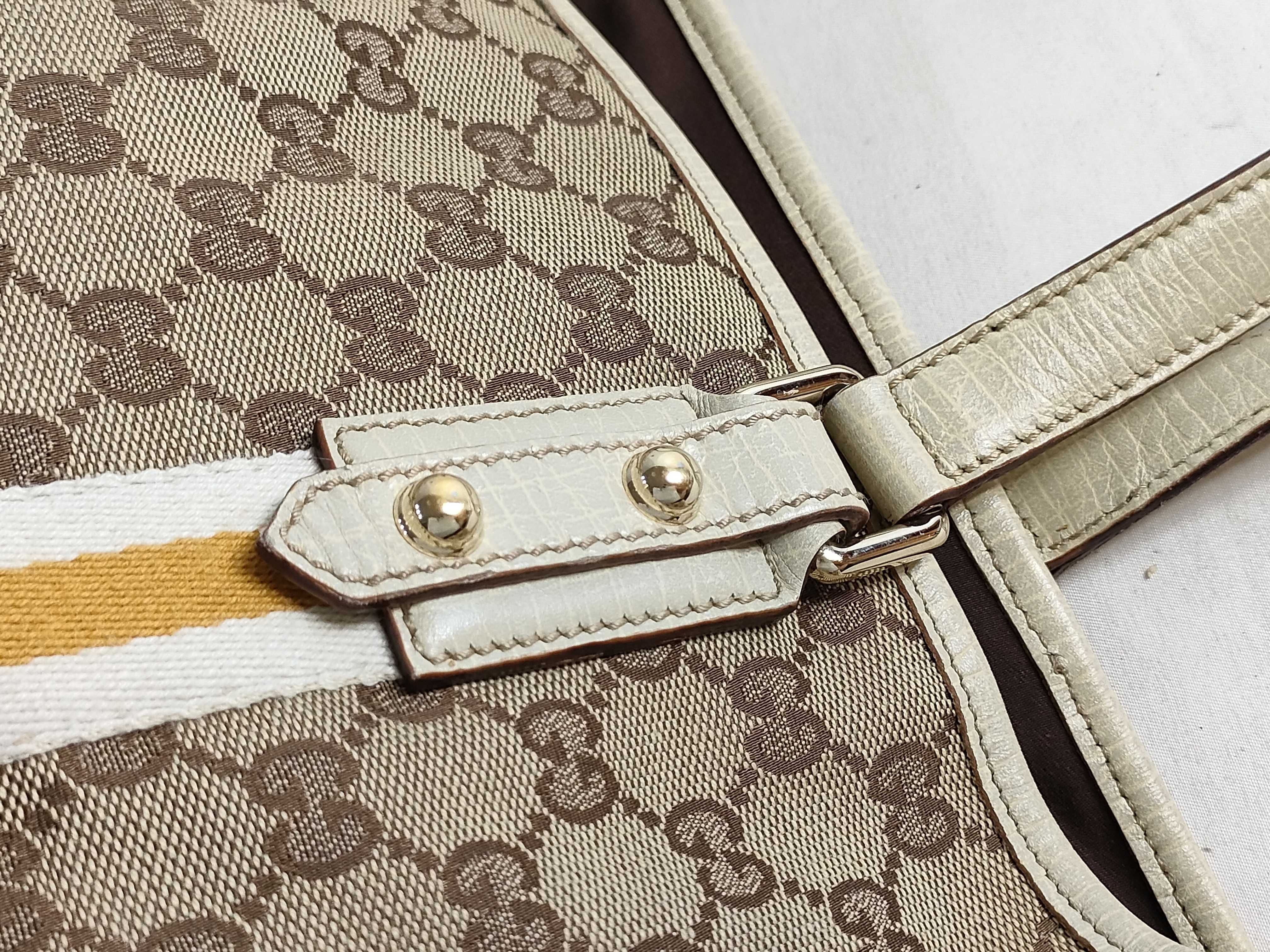GG Canvas Sherry Tote Handbag with Charm — view 5