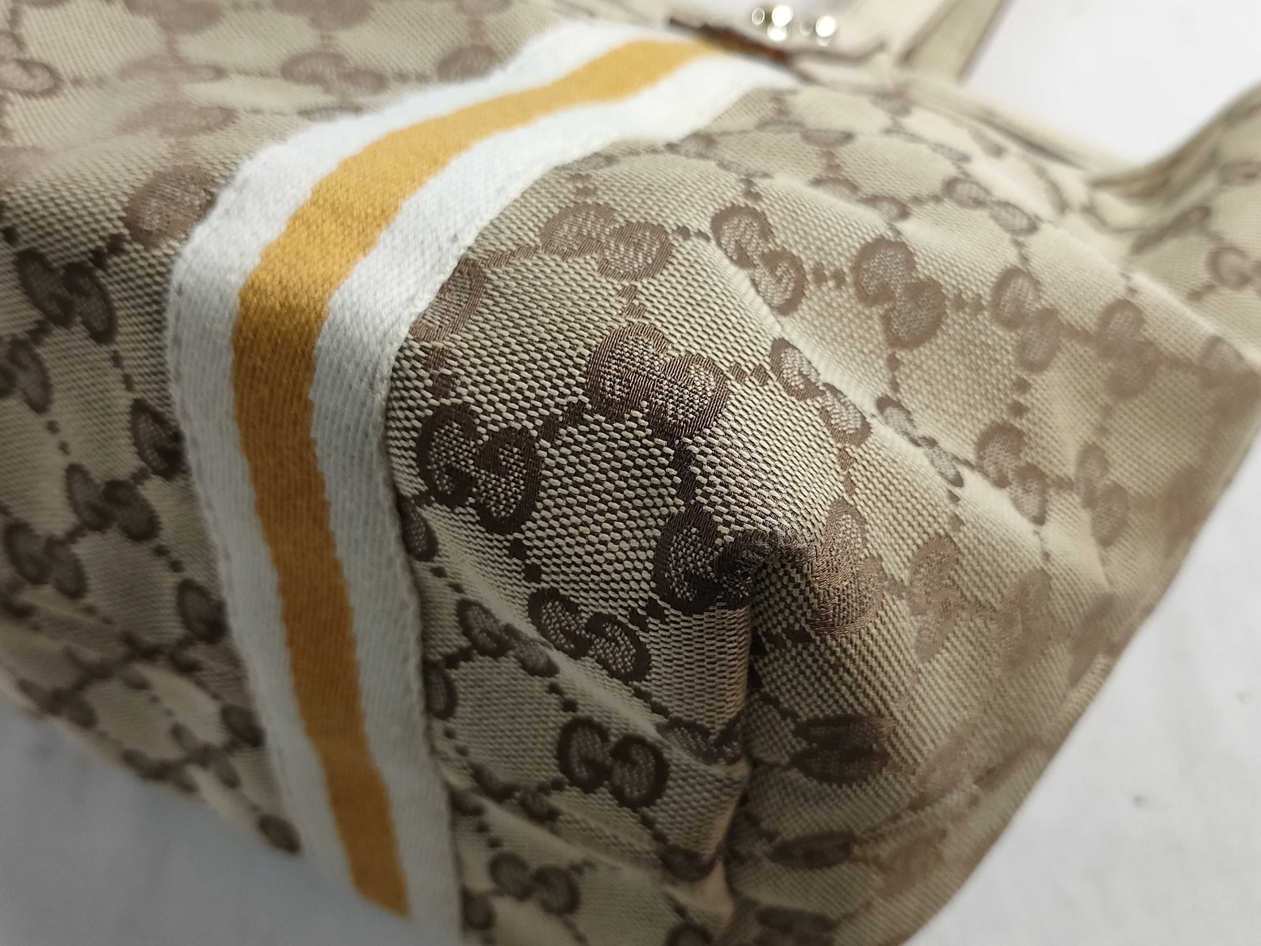 GG Canvas Sherry Tote Handbag with Charm — view 6
