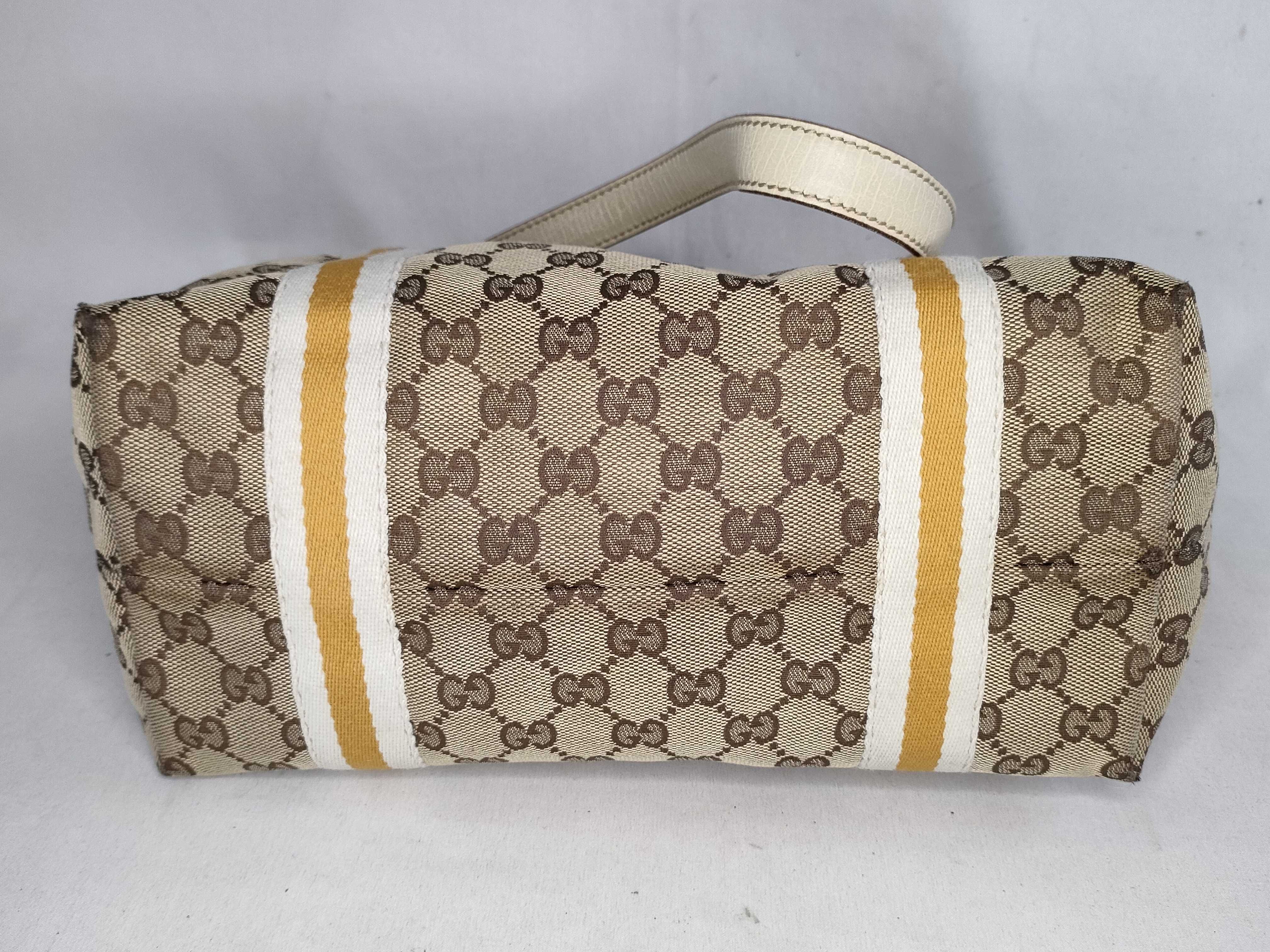 GG Canvas Sherry Tote Handbag with Charm — view 7