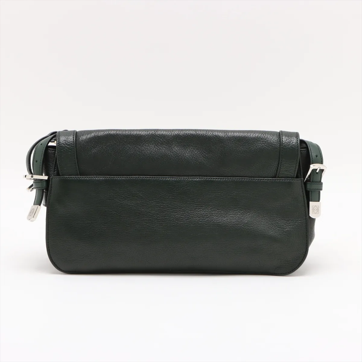 Anagram Leather x Studs Shoulder Bag Green — view 2