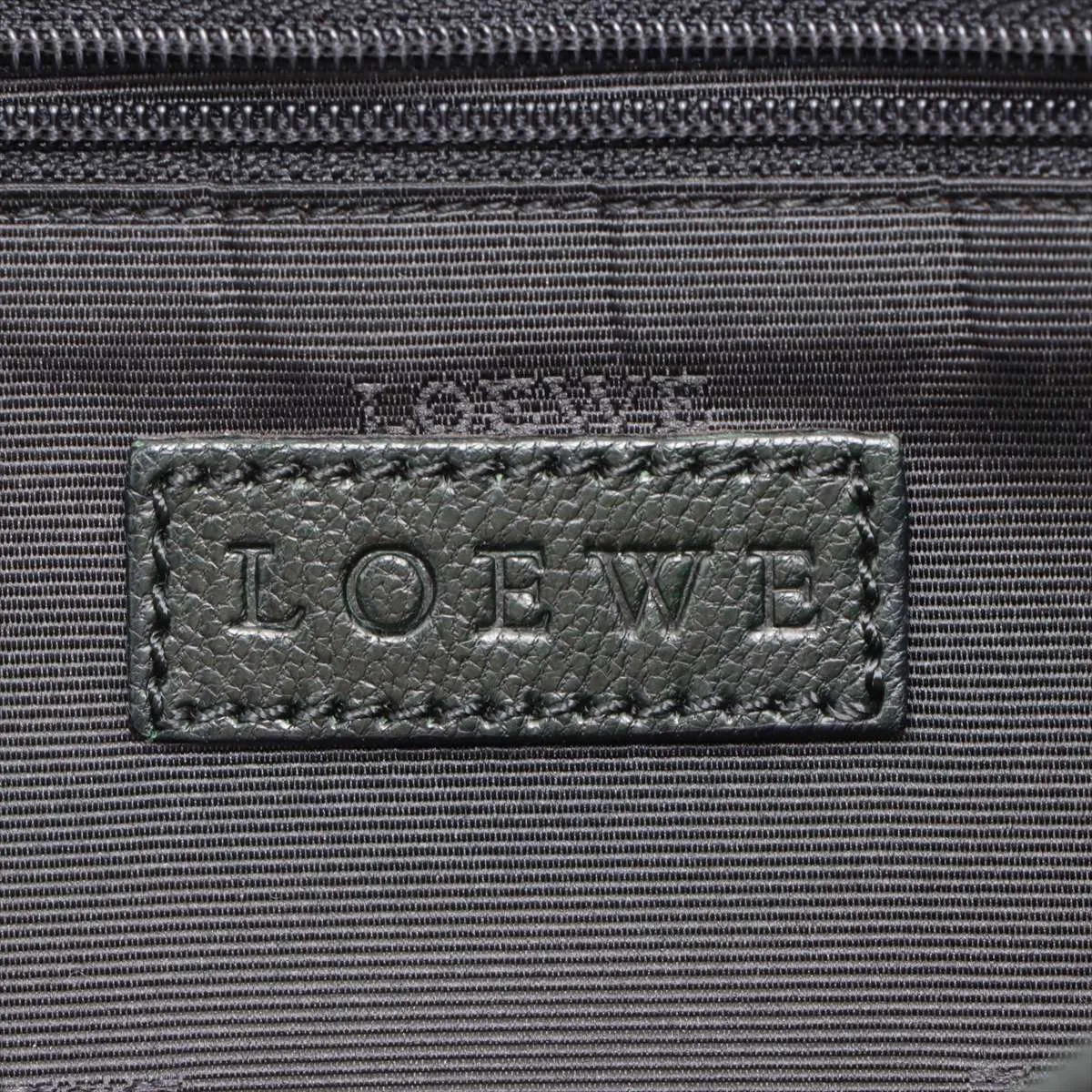 Anagram Leather x Studs Shoulder Bag Green — view 12