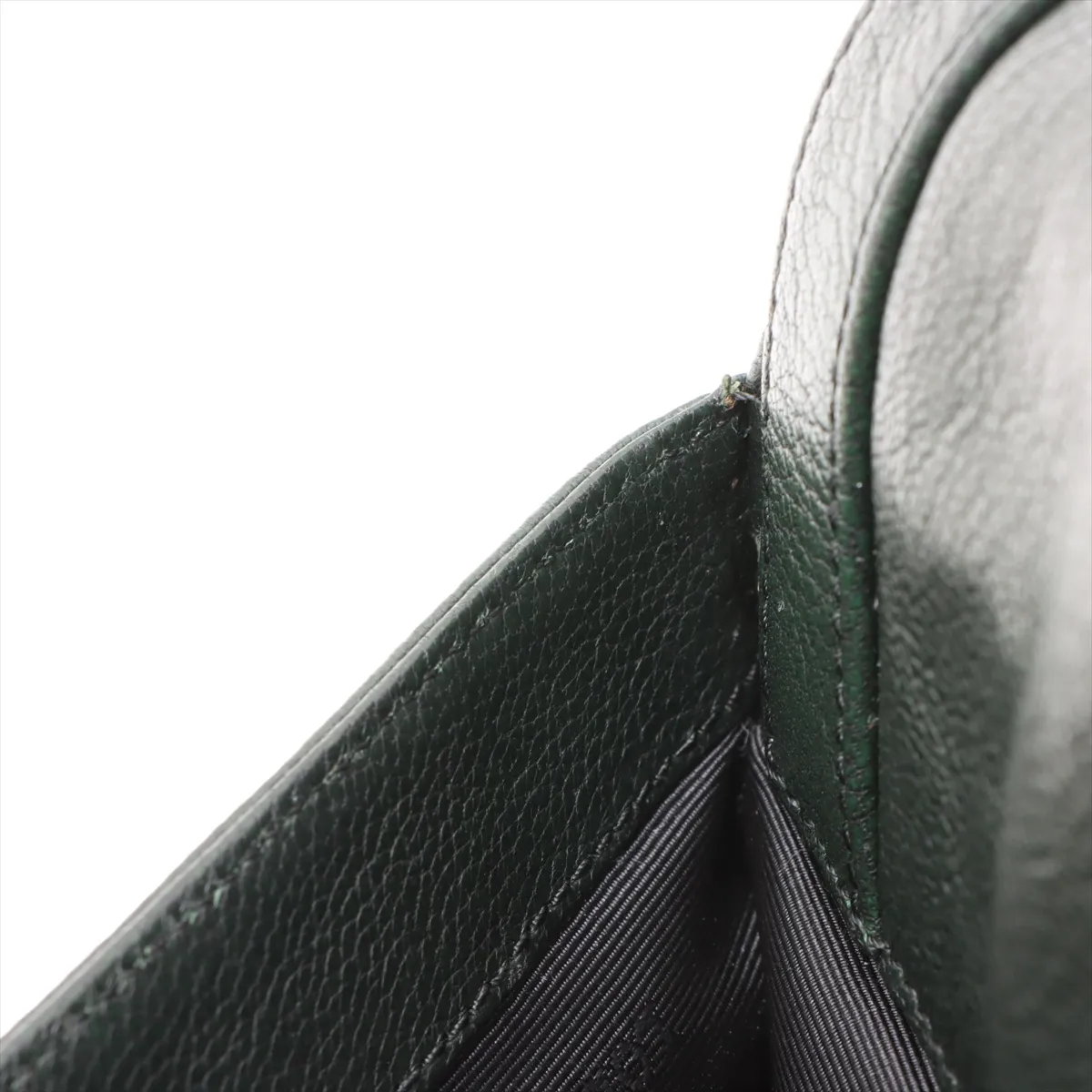 Anagram Leather x Studs Shoulder Bag Green — view 14