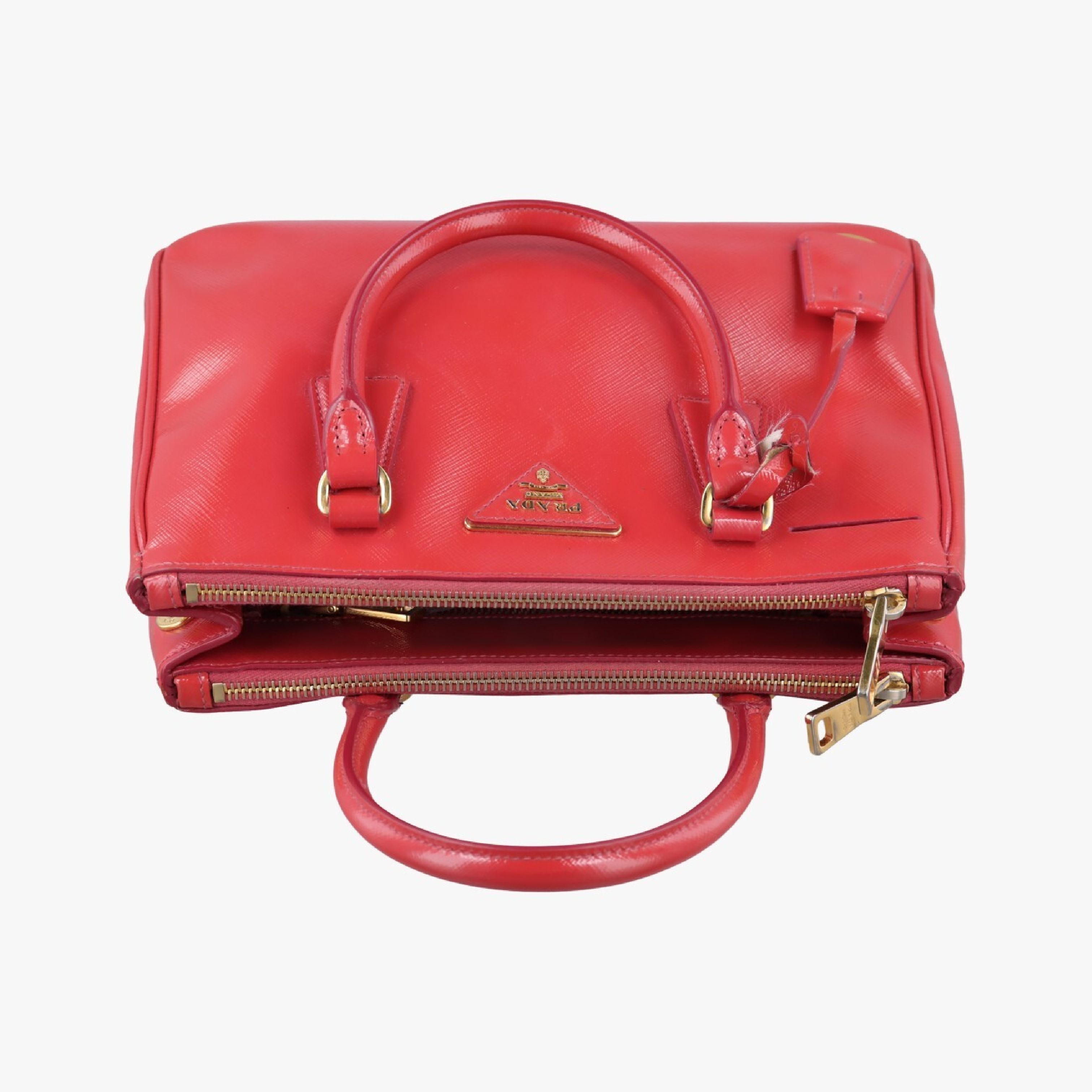 Galleria Red Saffiano Leather Handbag BN1874 117 — view 5