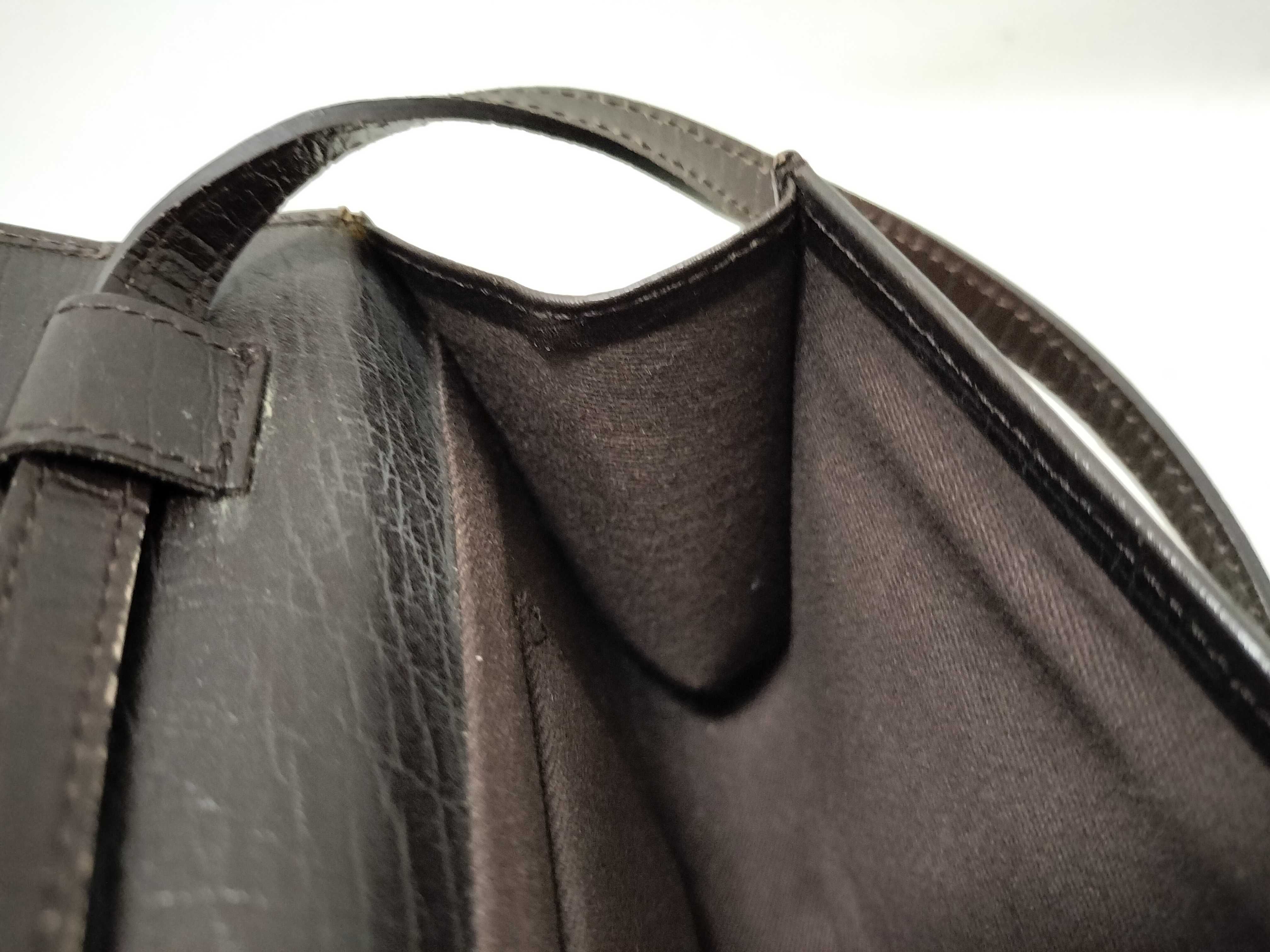 Bamboo GG Canvas 2-Way Clutch Brown Shoulder Bag — view 9