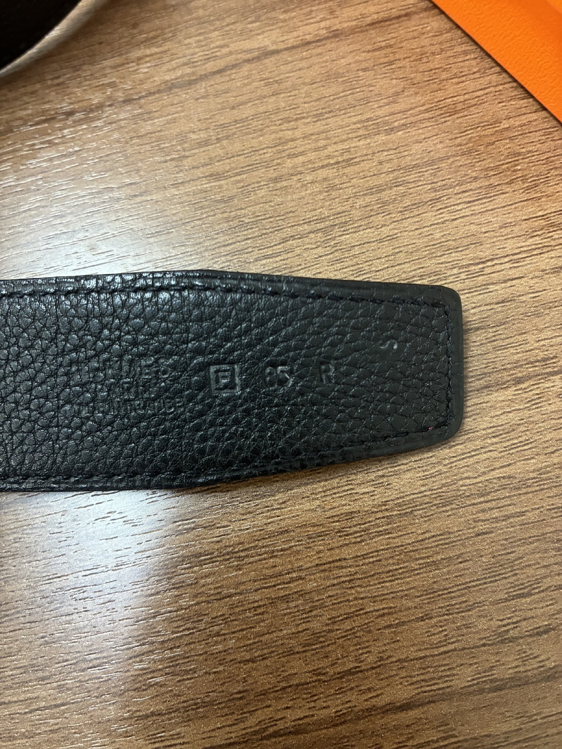 leather belt — view 3