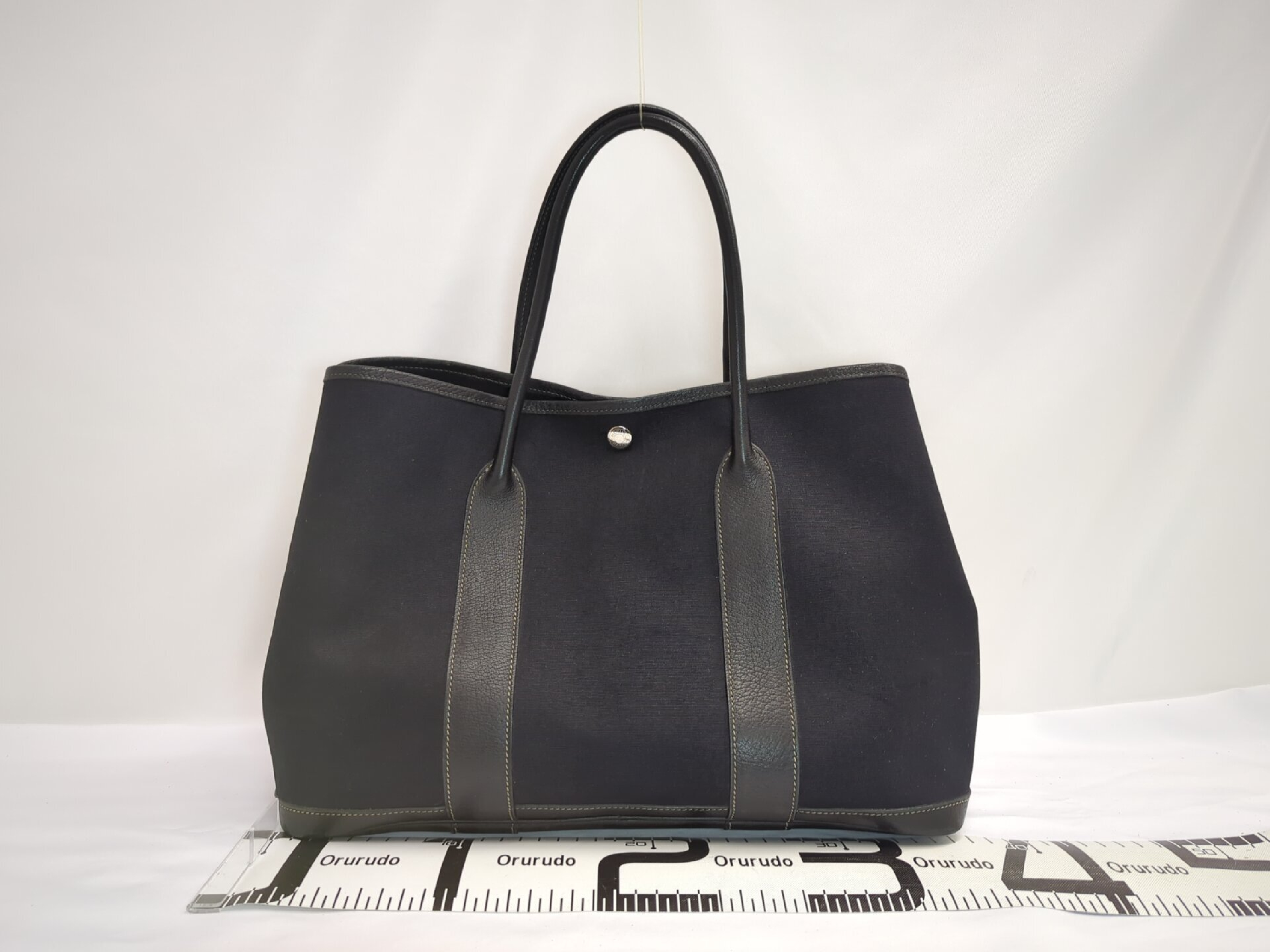 Garden Party PM Toile H Black H Stamp Tote Bag — view 2