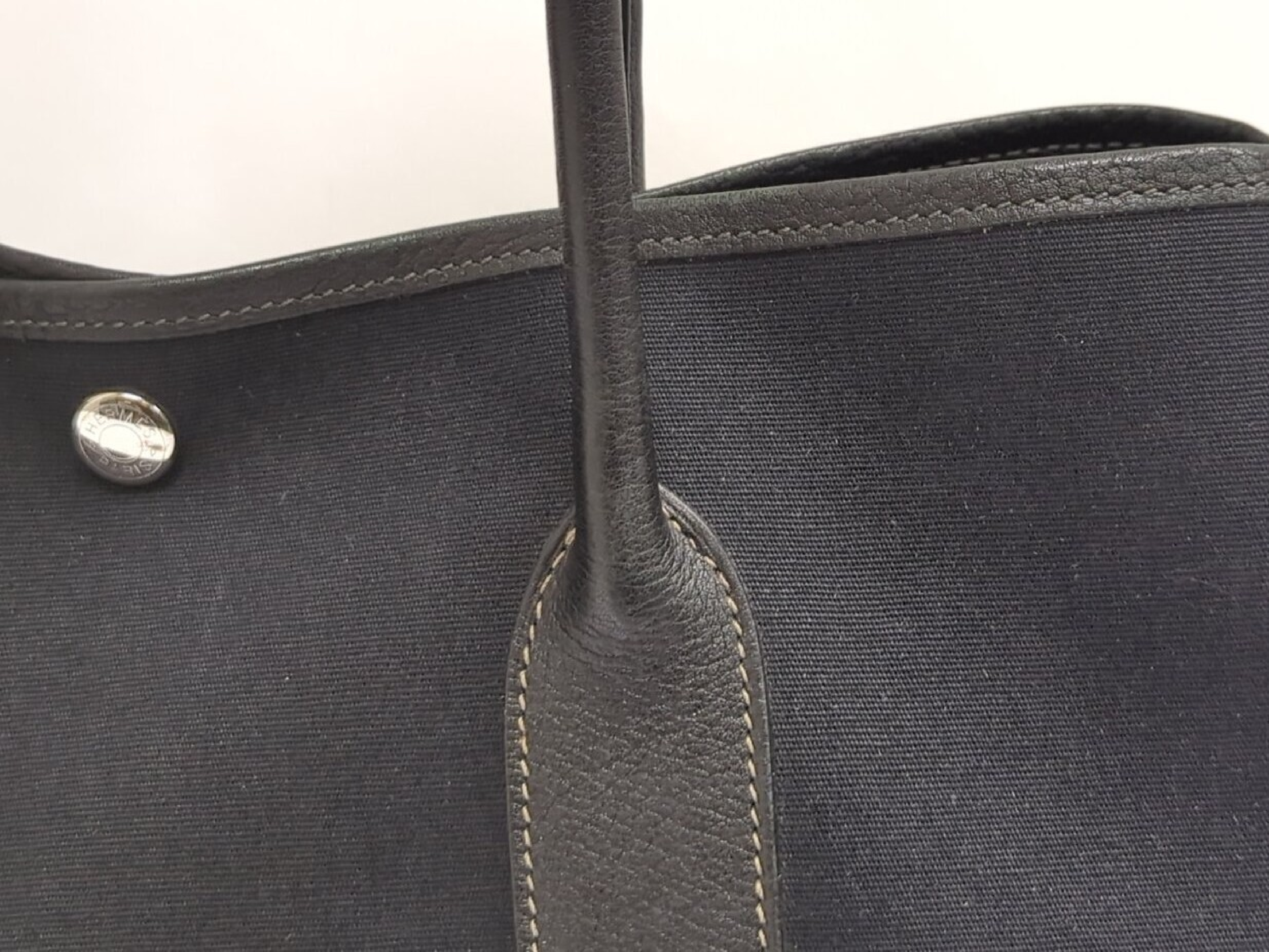 Garden Party PM Toile H Black H Stamp Tote Bag — view 8