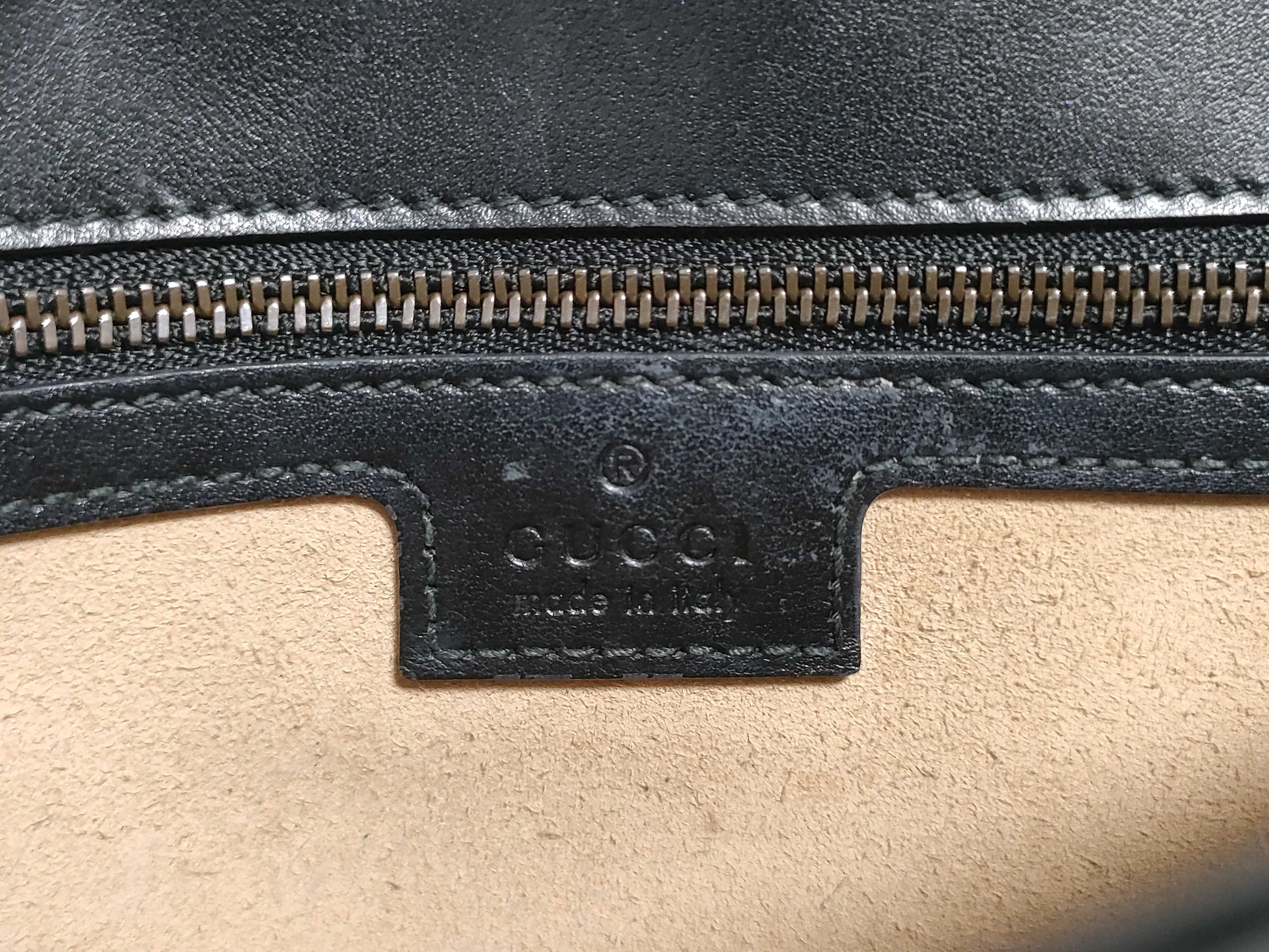 GG Marmont Leather Chain Shoulder Bag, Black, 443497 (Shoulder Bag) — view 12