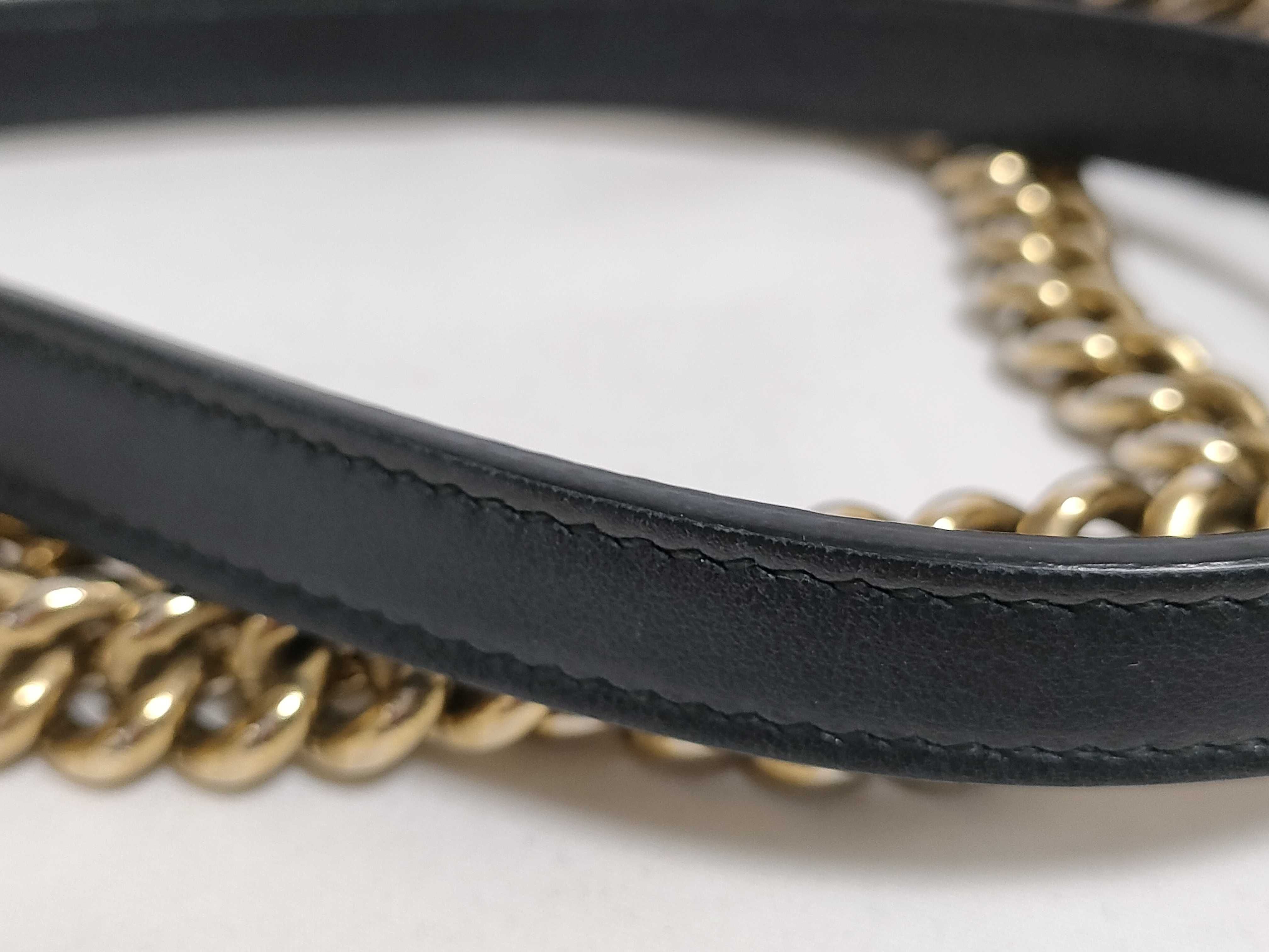 GG Marmont Leather Chain Shoulder Bag, Black, 443497 (Shoulder Bag) — view 4