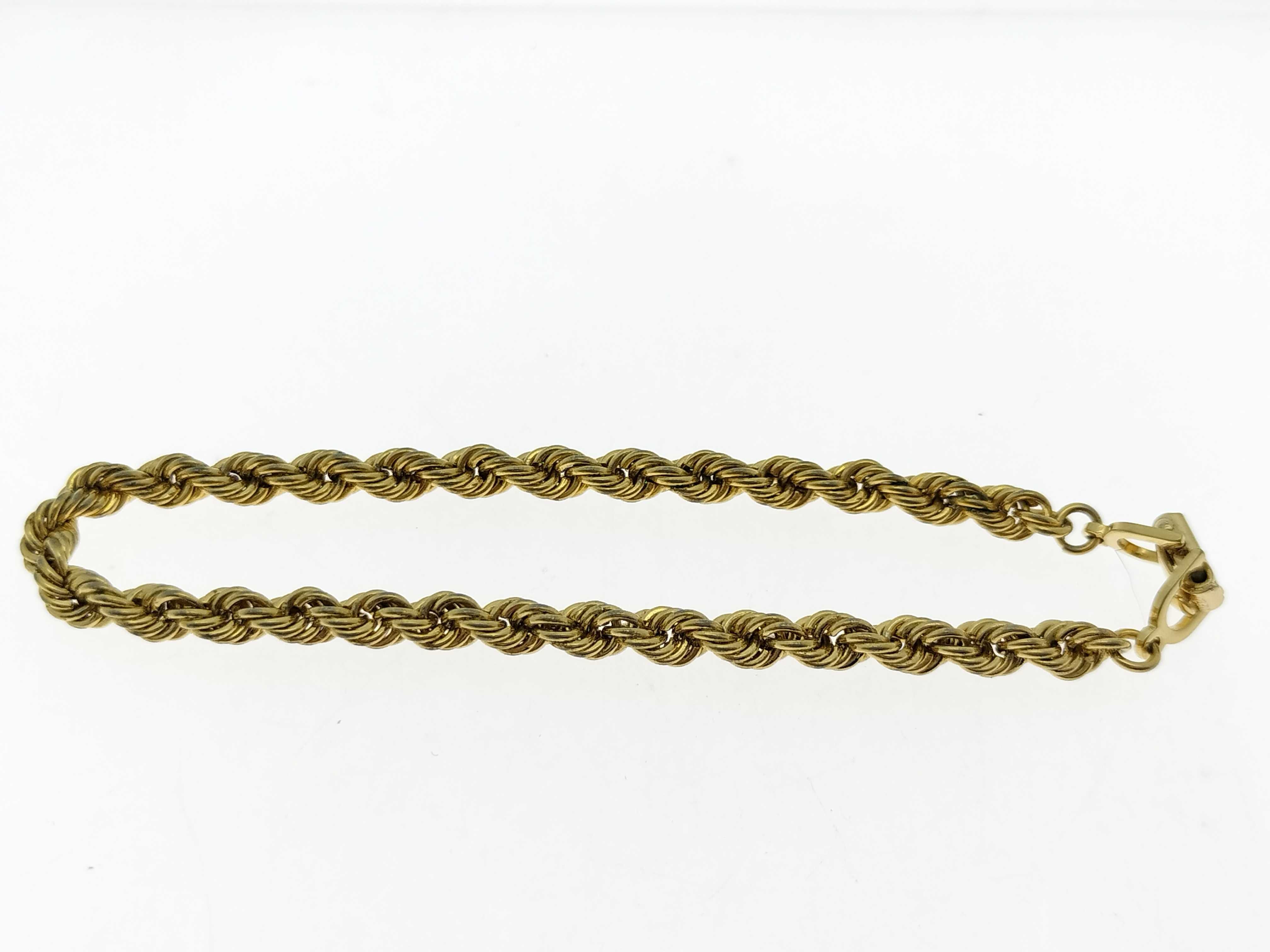 Rope Screw Bracelet Gold Bracelet/Bangle — view 3