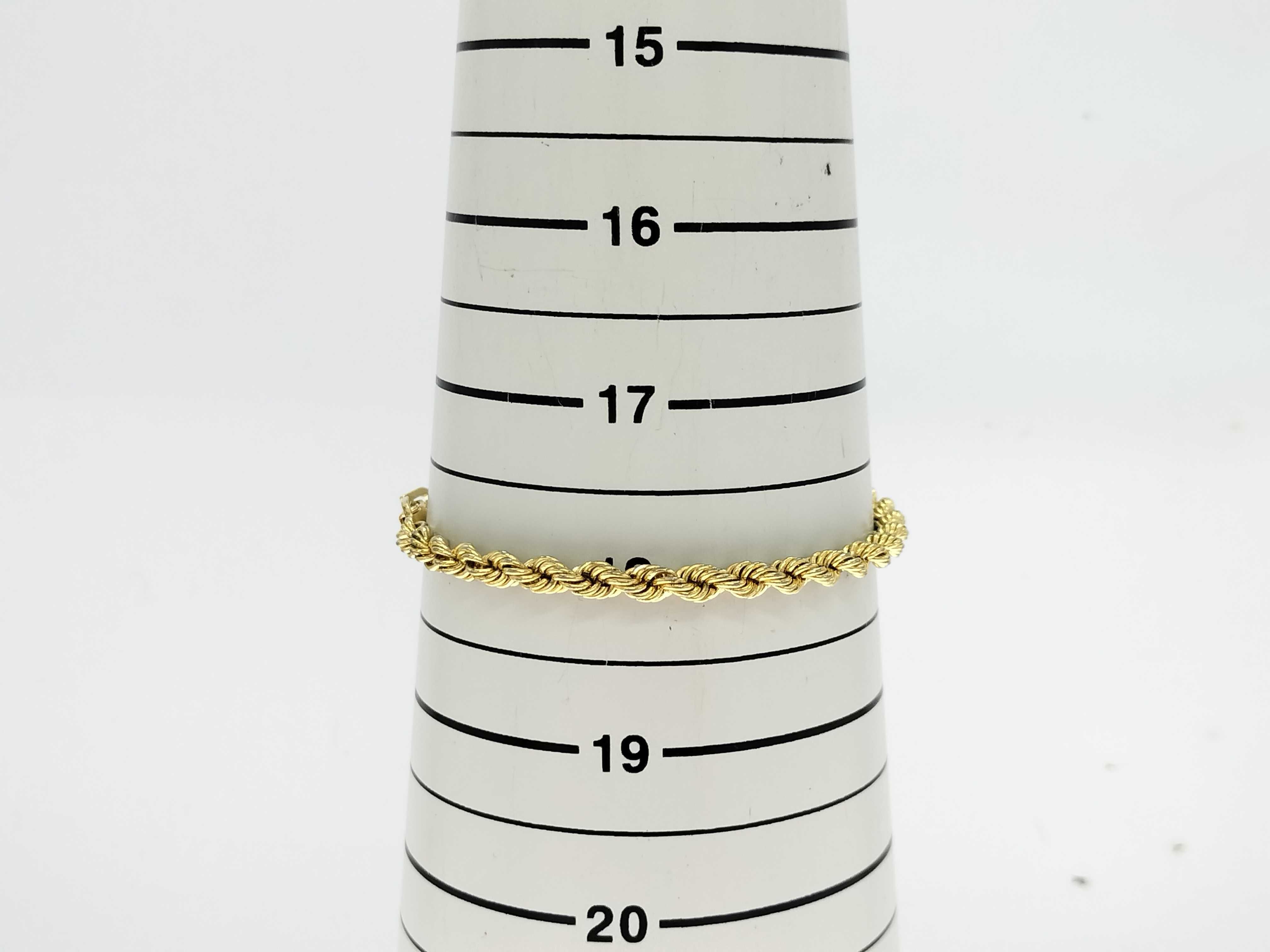 Rope Screw Bracelet Gold Bracelet/Bangle — view 6