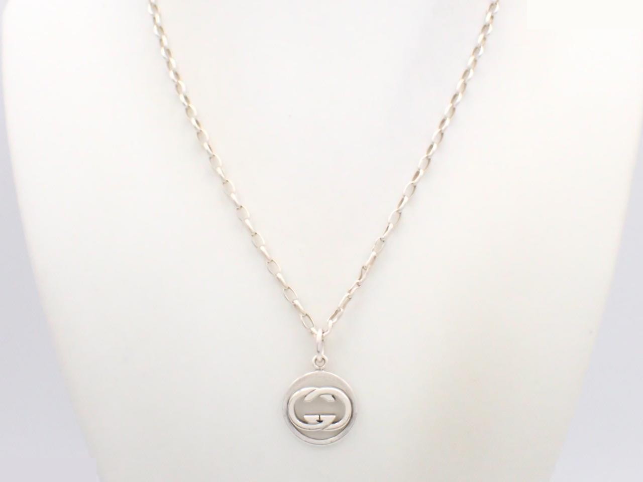 Interlocking Necklace, 925 sterling silver, 11.8g, chain approximately 46cm — view 3