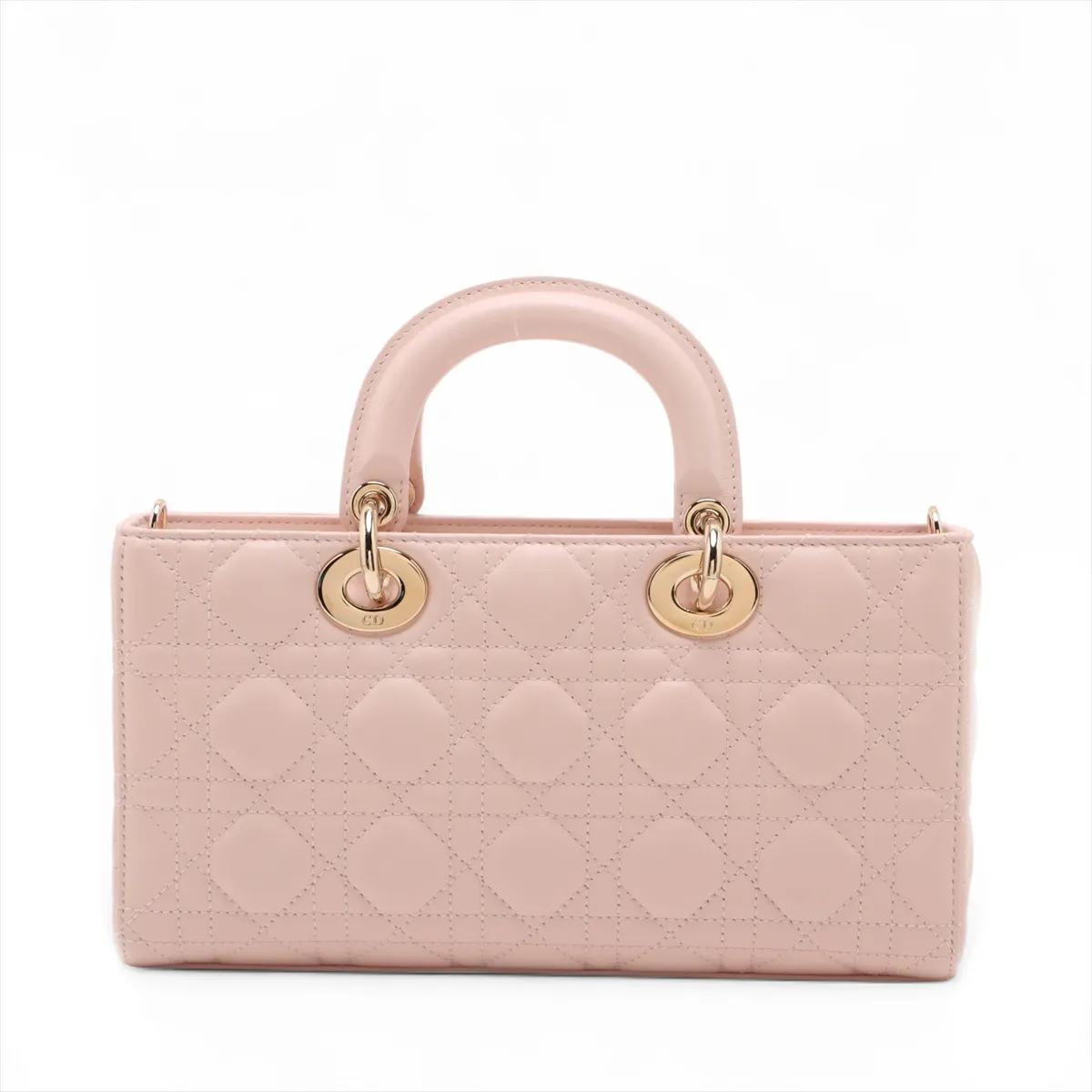 Cannage Lady D-Joy Leather 2-Way Handbag Pink Lucky Star — view 2