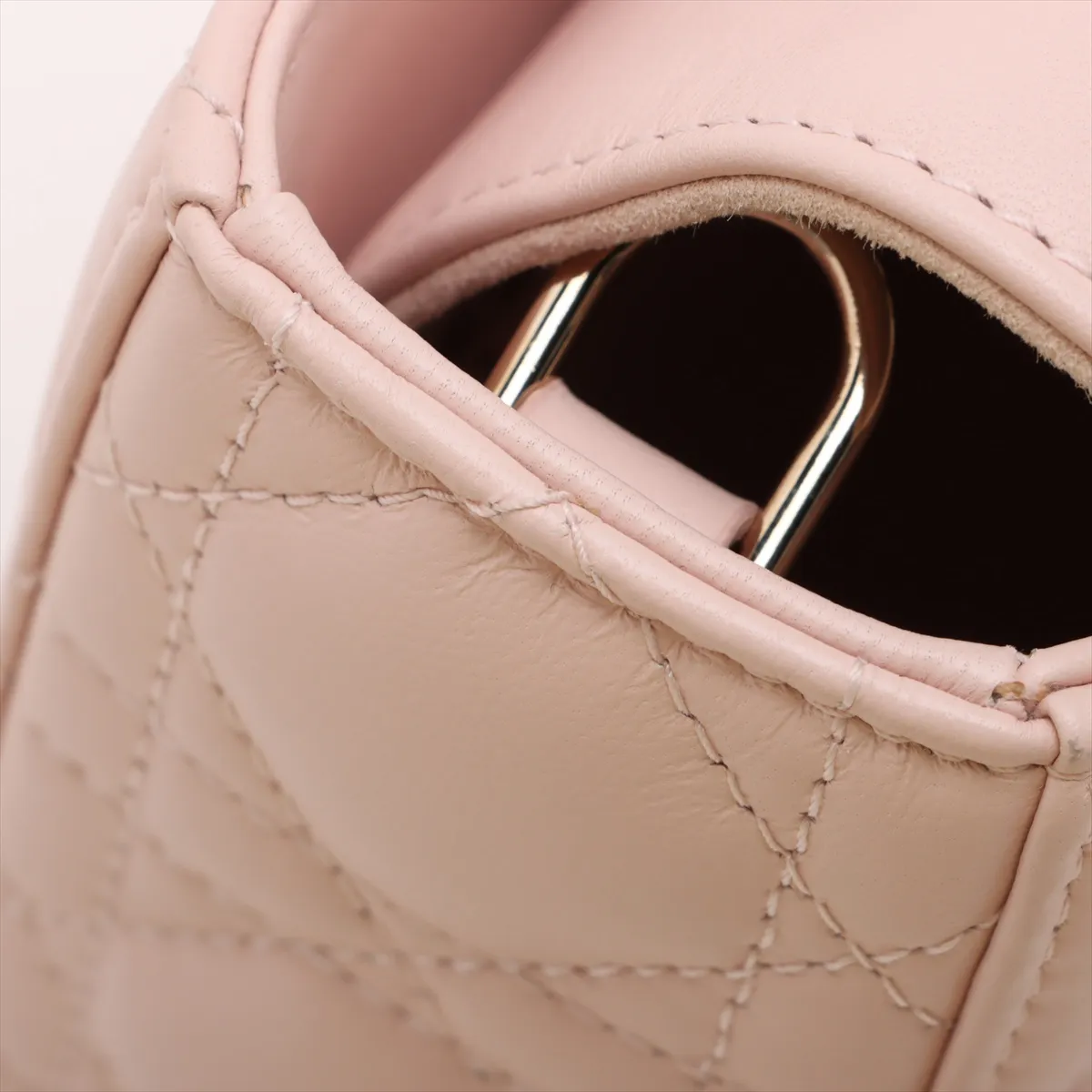 Cannage Lady D-Joy Leather 2-Way Handbag Pink Lucky Star — view 11