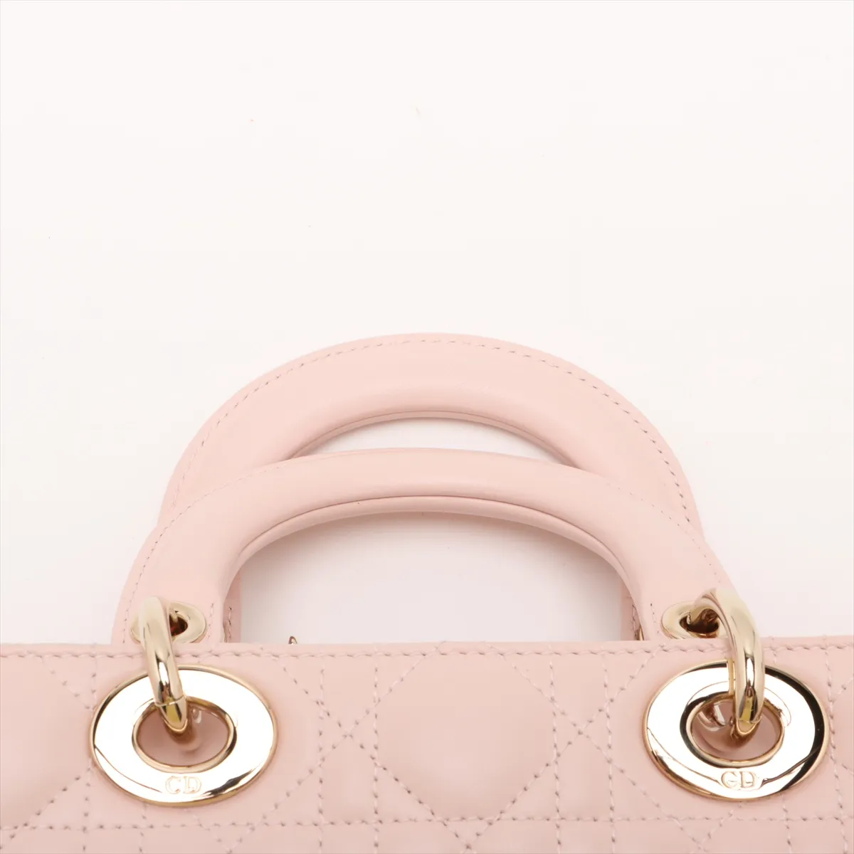 Cannage Lady D-Joy Leather 2-Way Handbag Pink Lucky Star — view 6