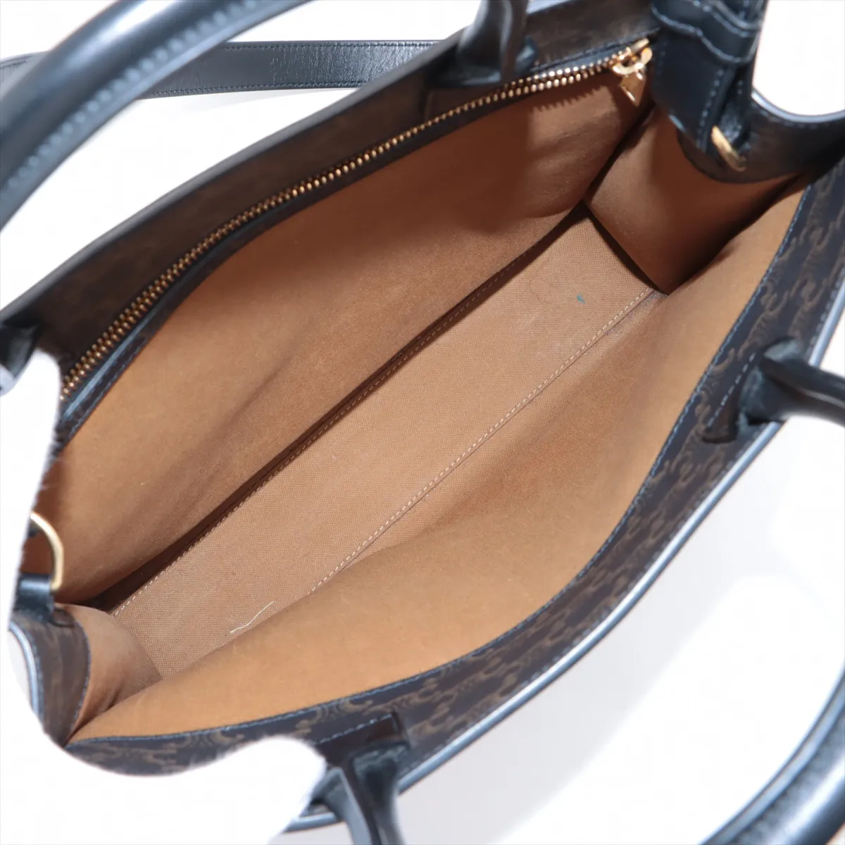 Triomphe Vertical Cabas PVC x Leather Black — view 8
