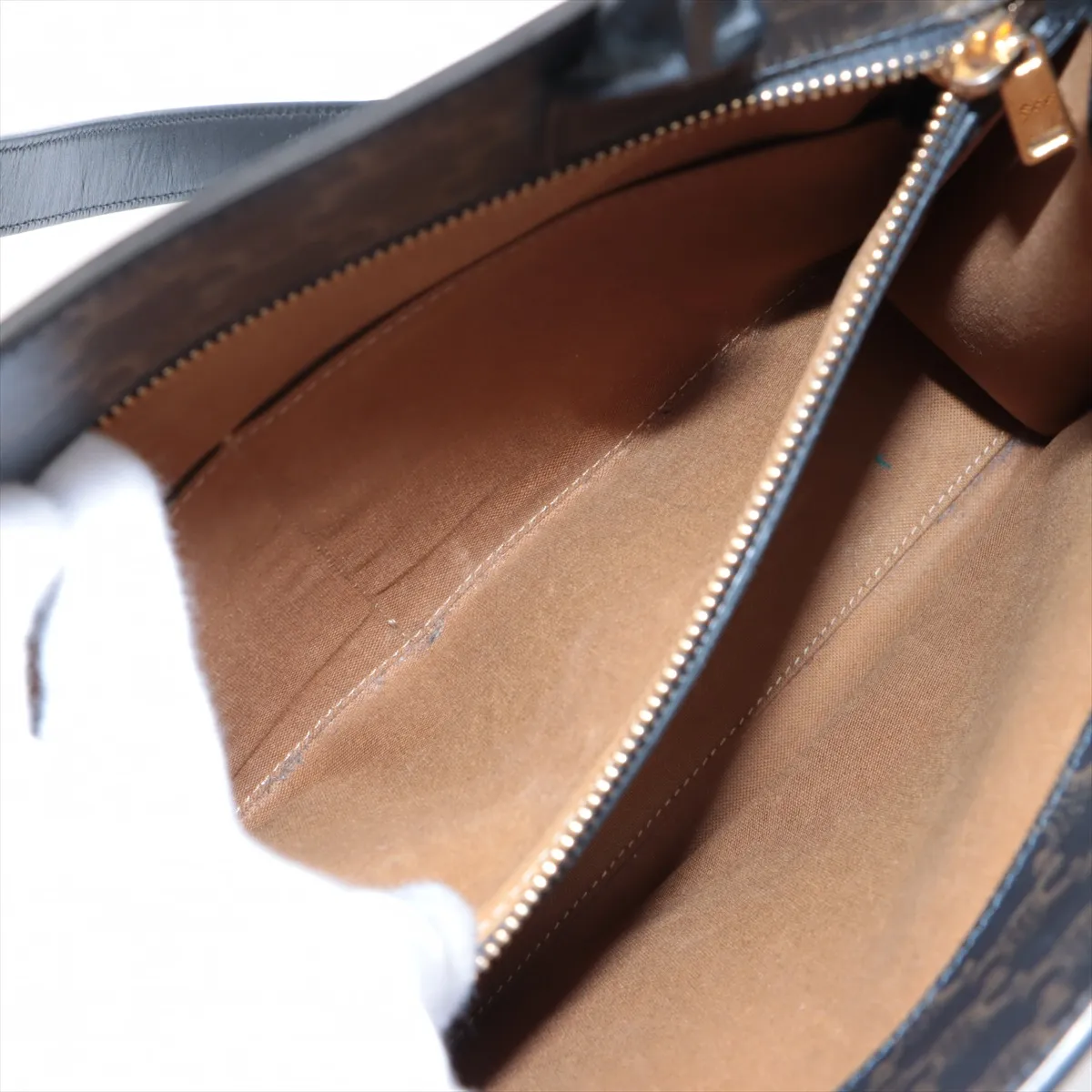 Triomphe Vertical Cabas PVC x Leather Black — view 9