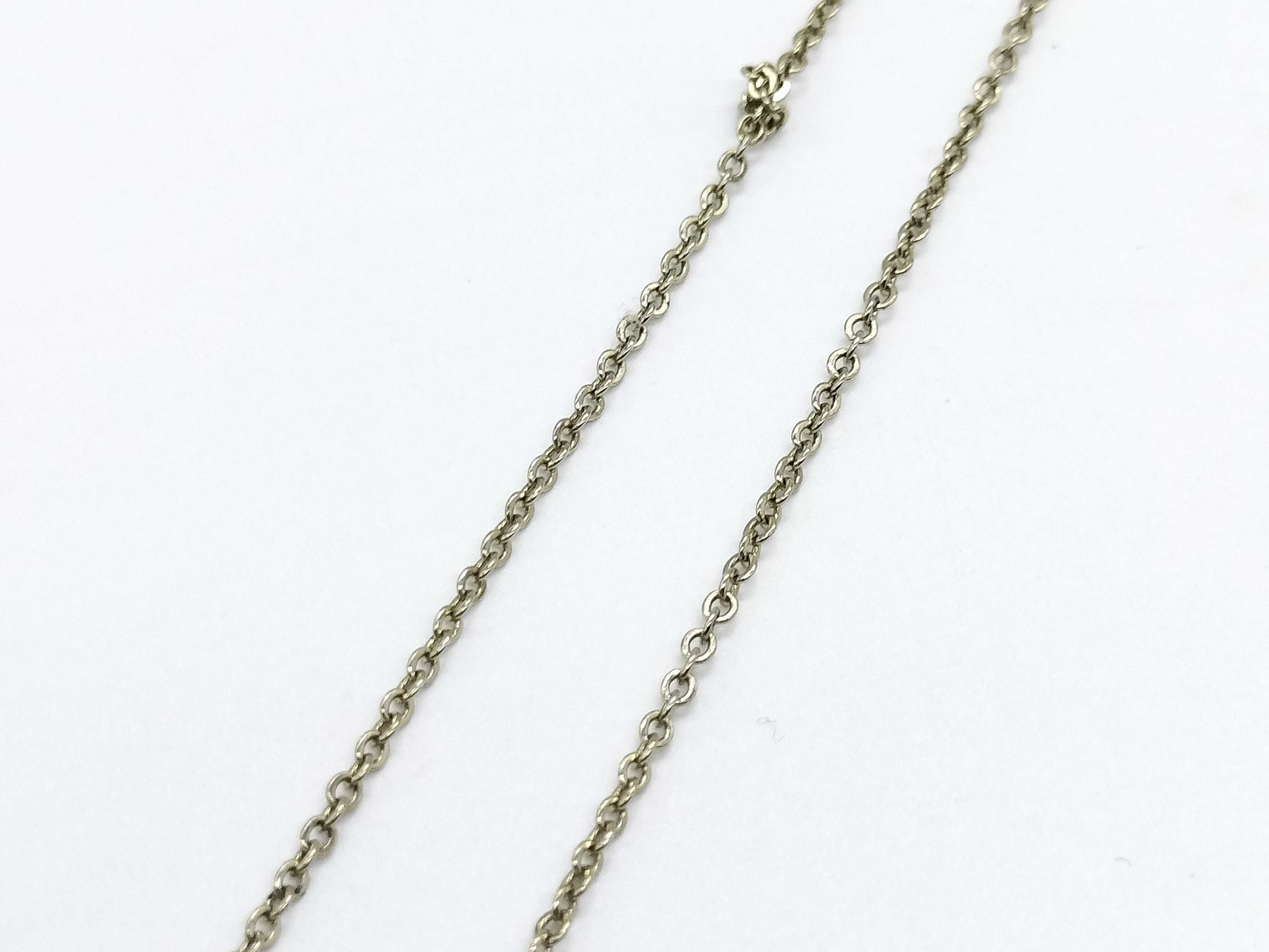 CD Logo Rhinestone Necklace — view 6