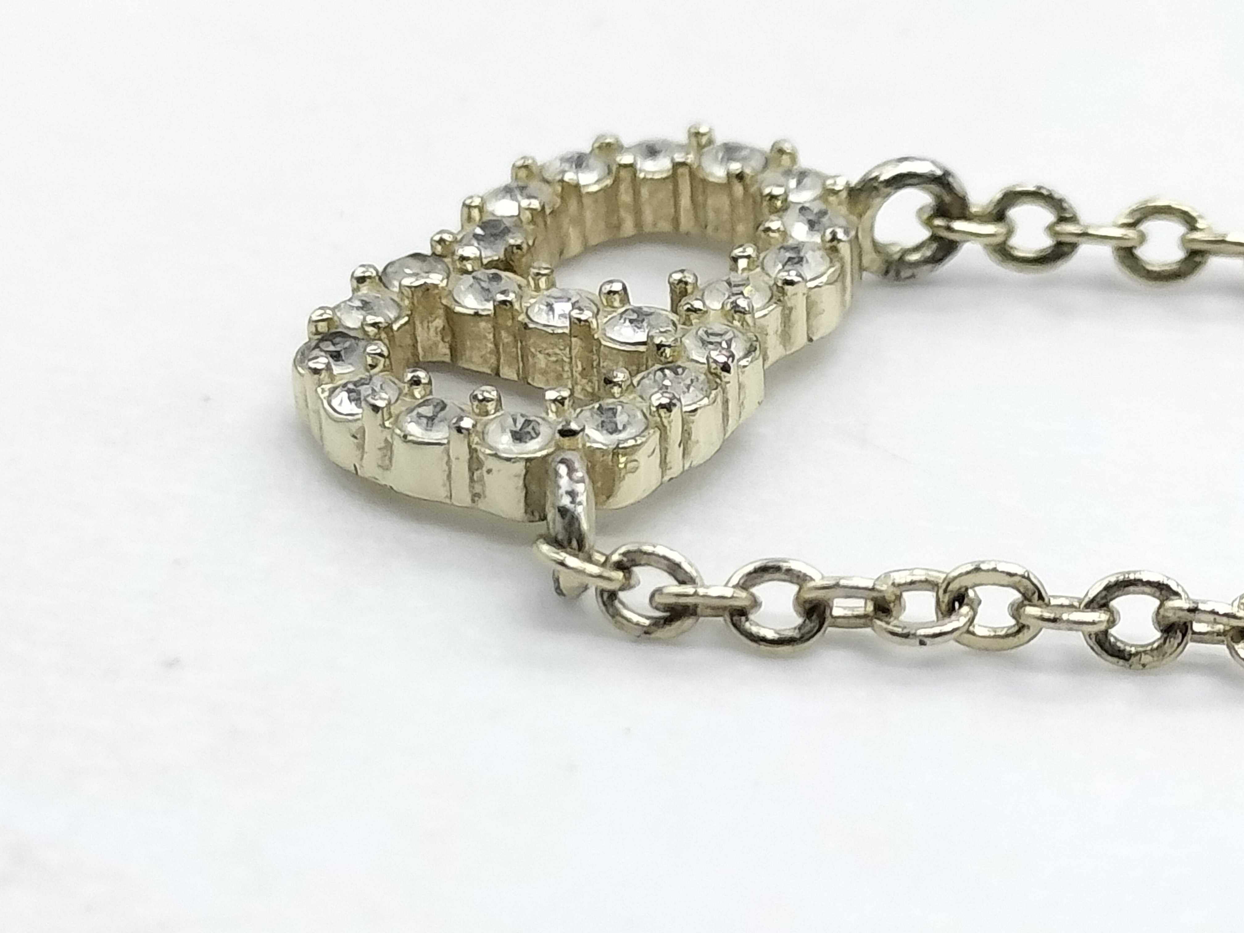 CD Logo Rhinestone Necklace — view 9