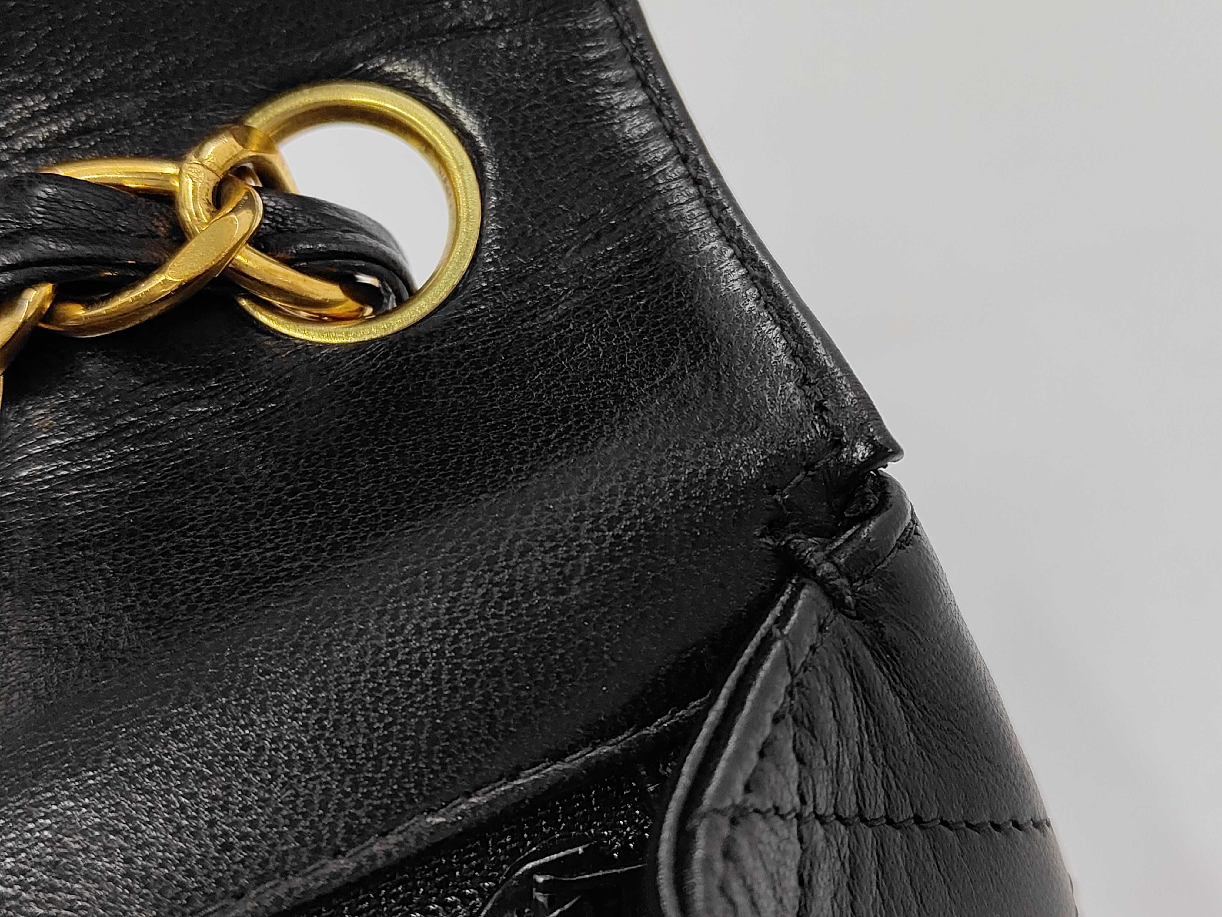 Large Matelassé Lambskin Shoulder Bag — view 11