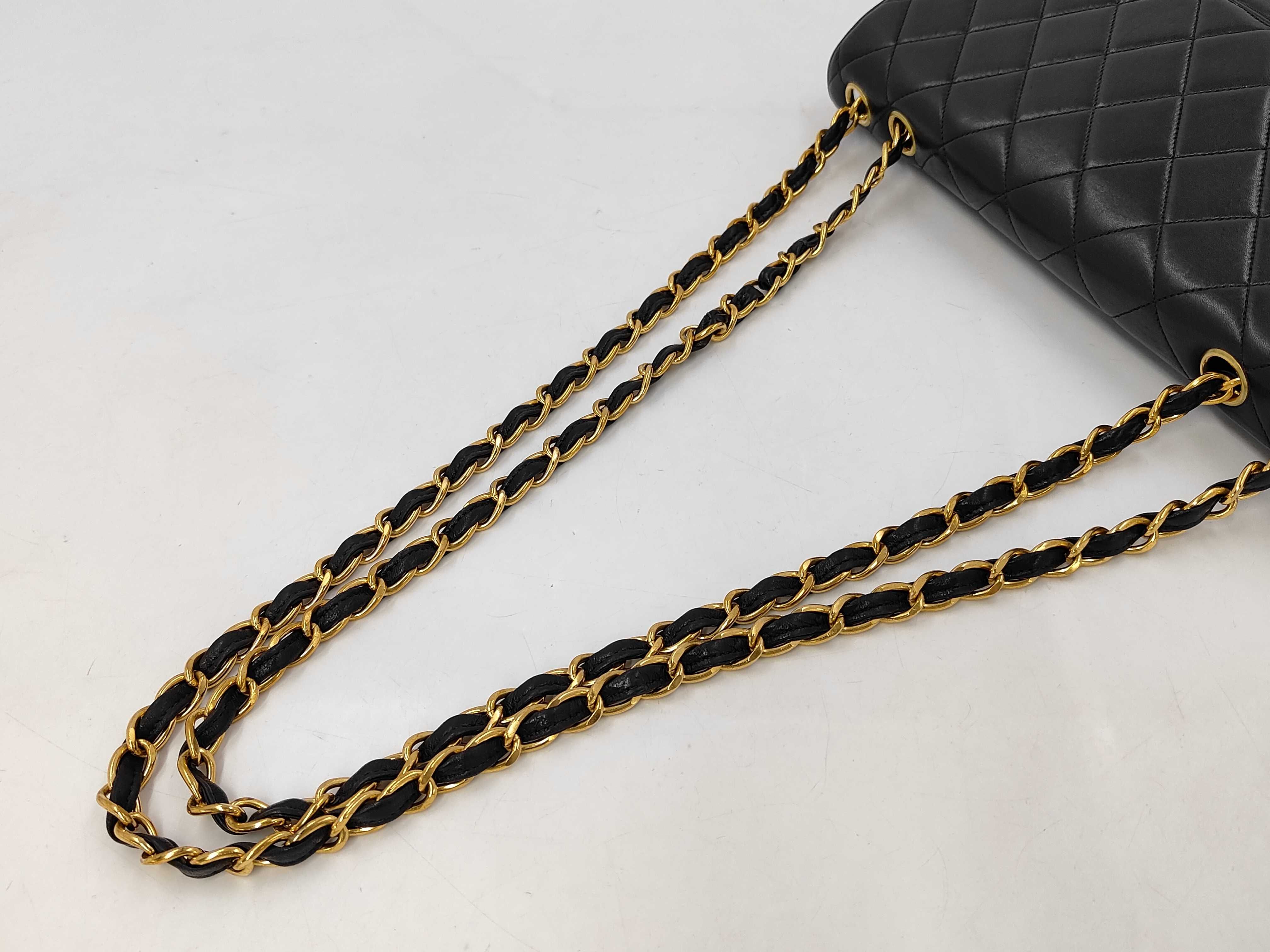 Large Matelassé Lambskin Shoulder Bag — view 3