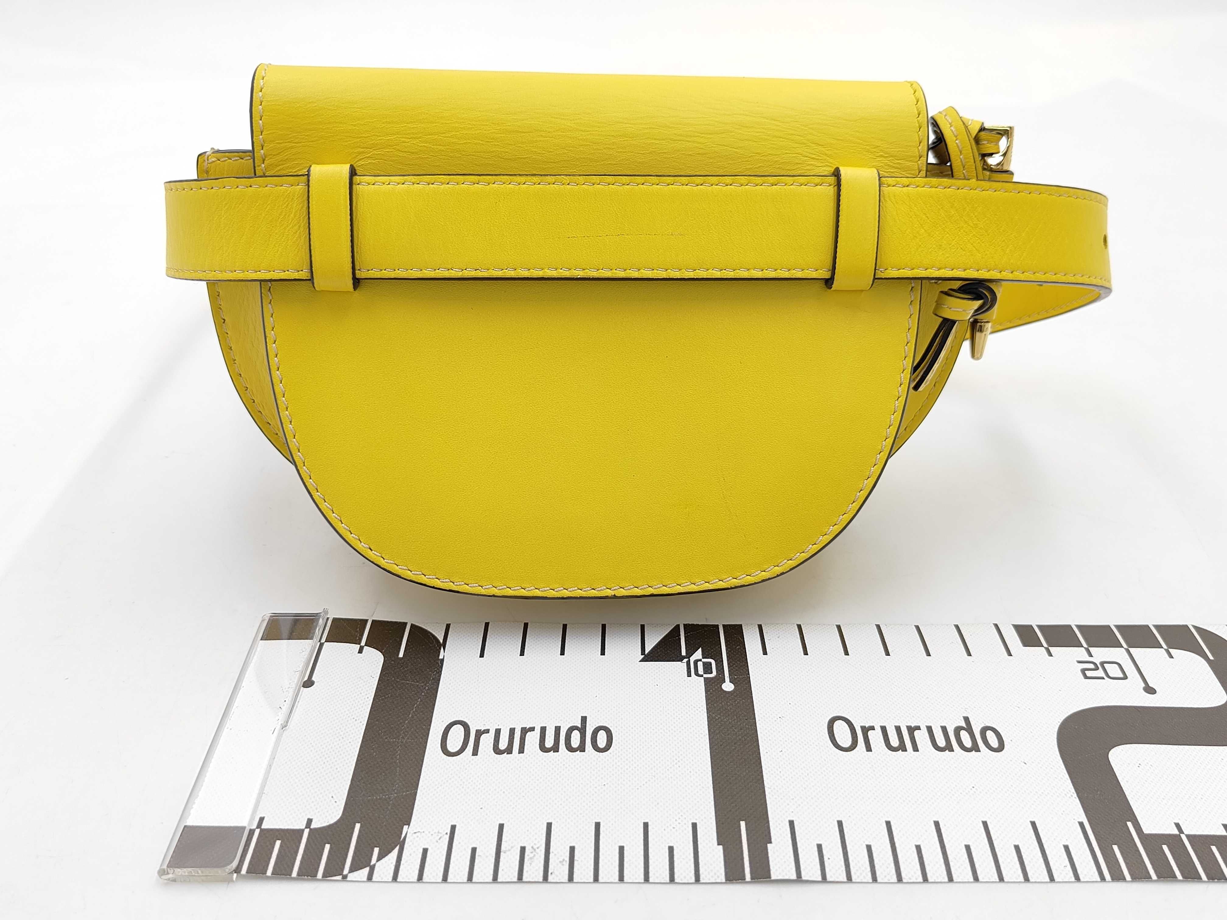Gate Mini Leather Yellow Belt Bag — view 2