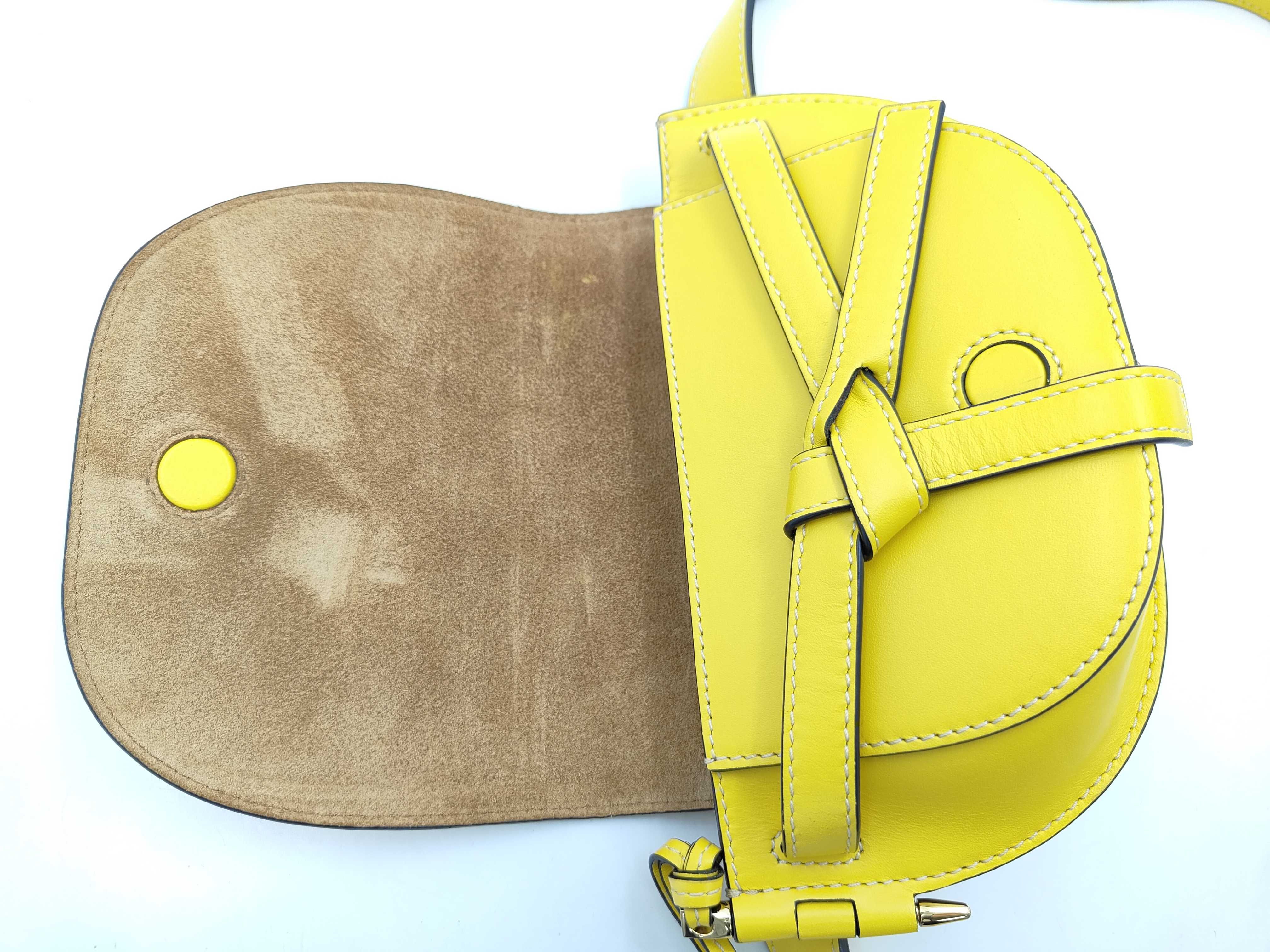 Gate Mini Leather Yellow Belt Bag — view 8