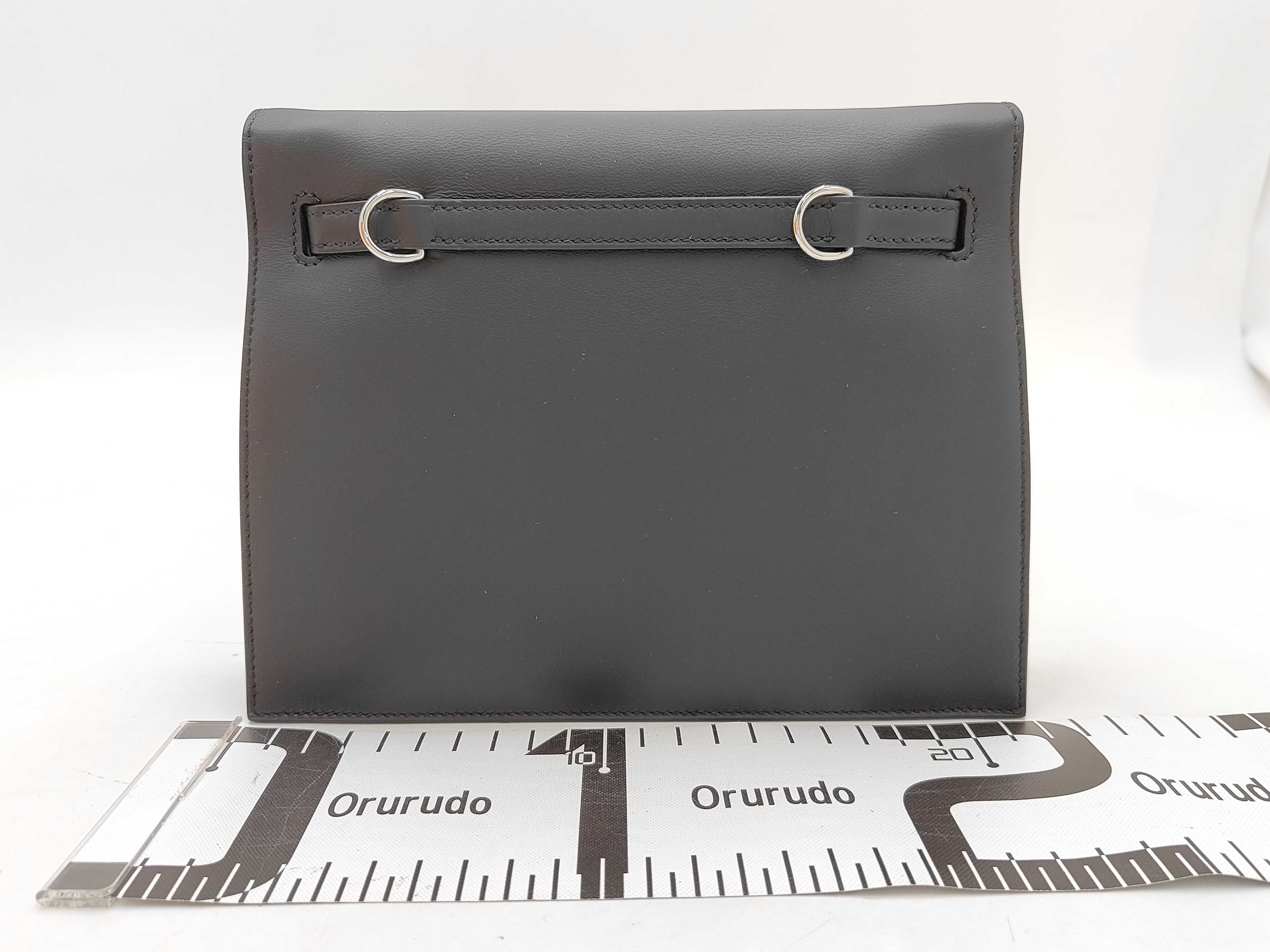 Kelly Dance II Swift Leather Bag with Silver Hardware (G Stamp) — view 2