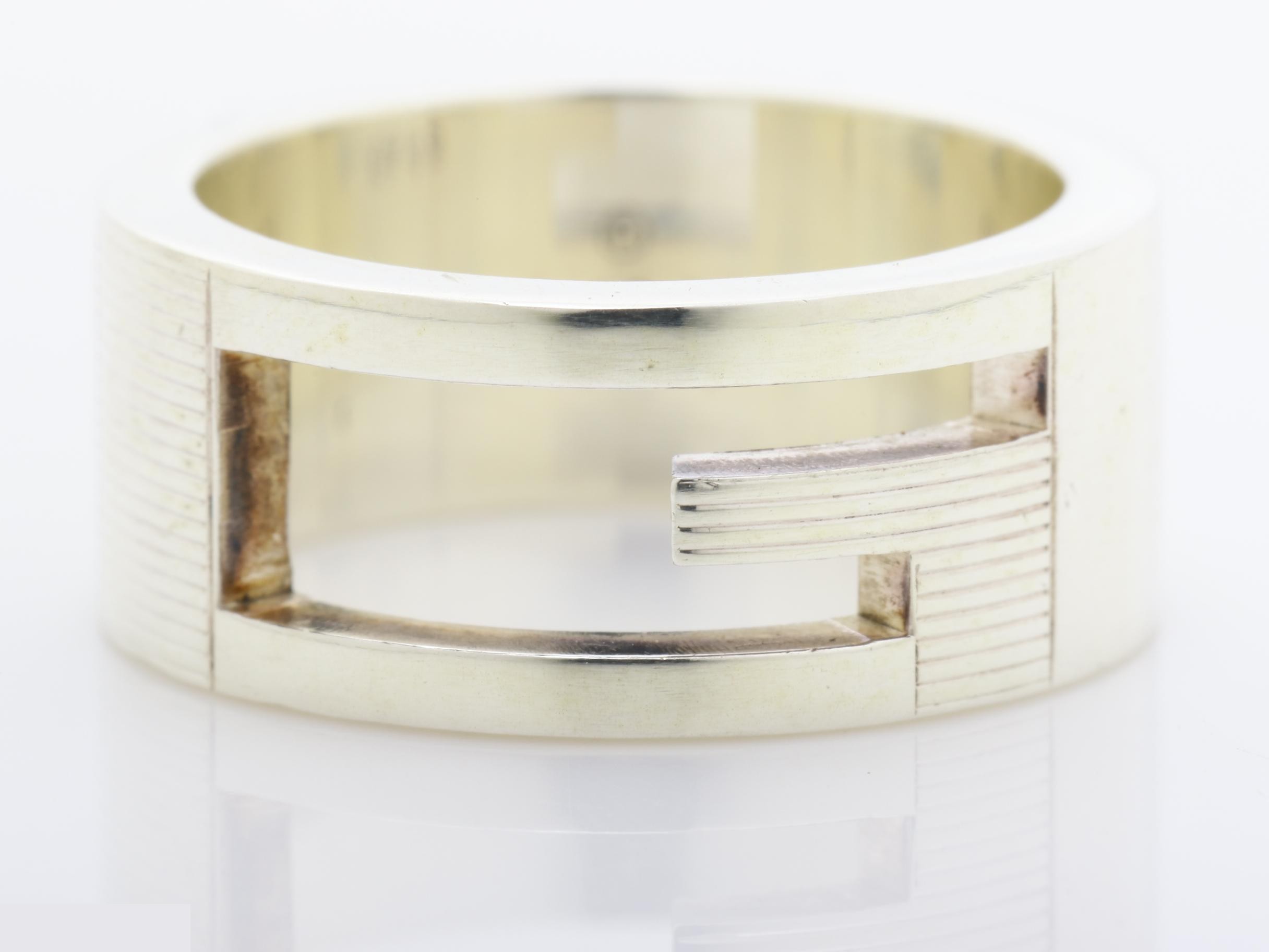 ring, branded G, cutout G, SV925 — view 2