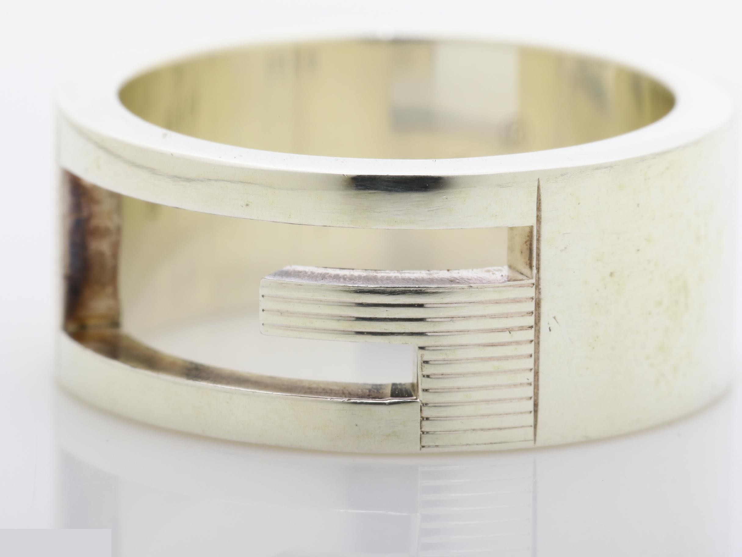 ring, branded G, cutout G, SV925 — view 3
