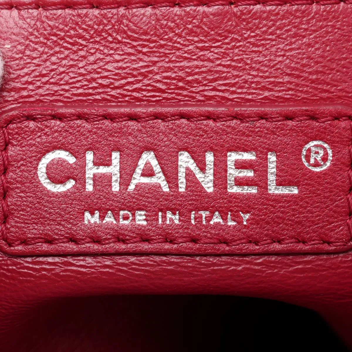 Coco Mark Patent Leather Chain Tote Bag, Black, Silver Hardware, 12557508, Serial Number 12 — view 11