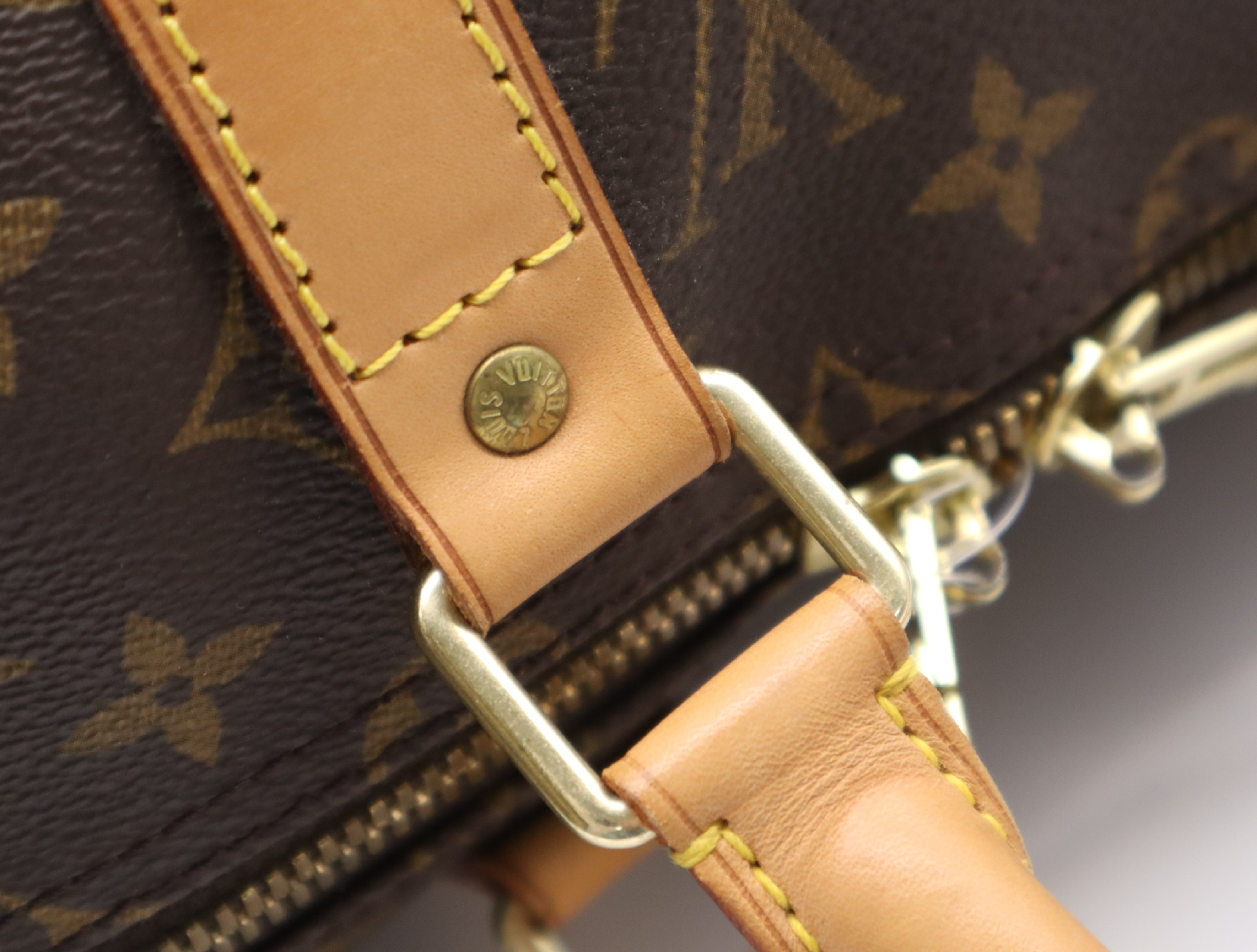 M41426 Monogram Keepall 50 Boston Bag with Name Tag and Handle — view 9