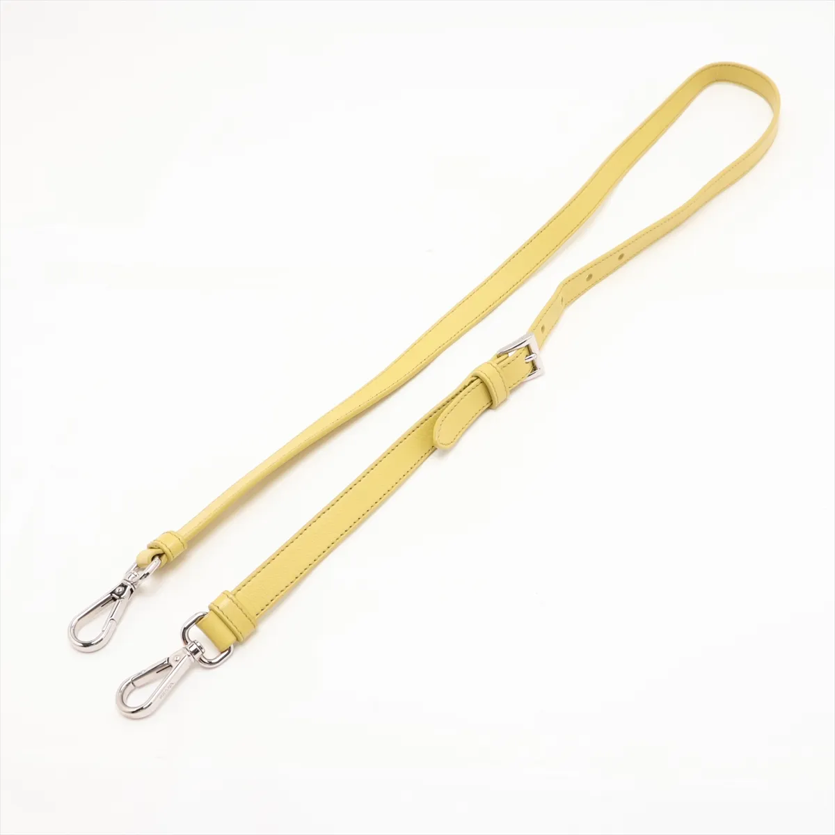 Nappa Soft Moon Leather 2-Way Handbag, Yellow, 1BA381 — view 7