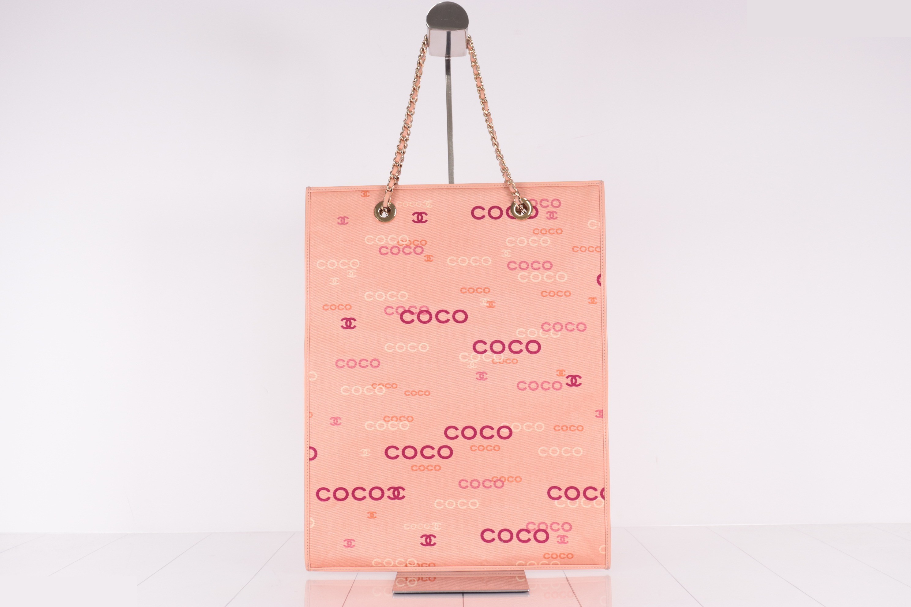 COCO Canvas Chain Tote, Pink, Unit #8 — view 2