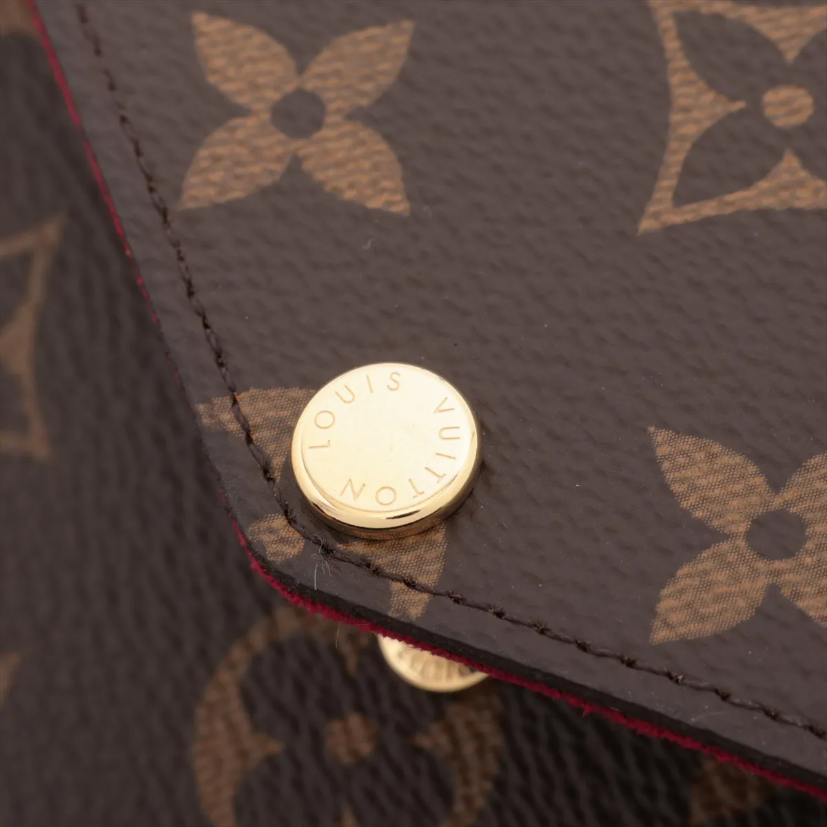 Monogram Pochette Felicie M61276 Fuchsia Pouch (RFID detected) — view 8